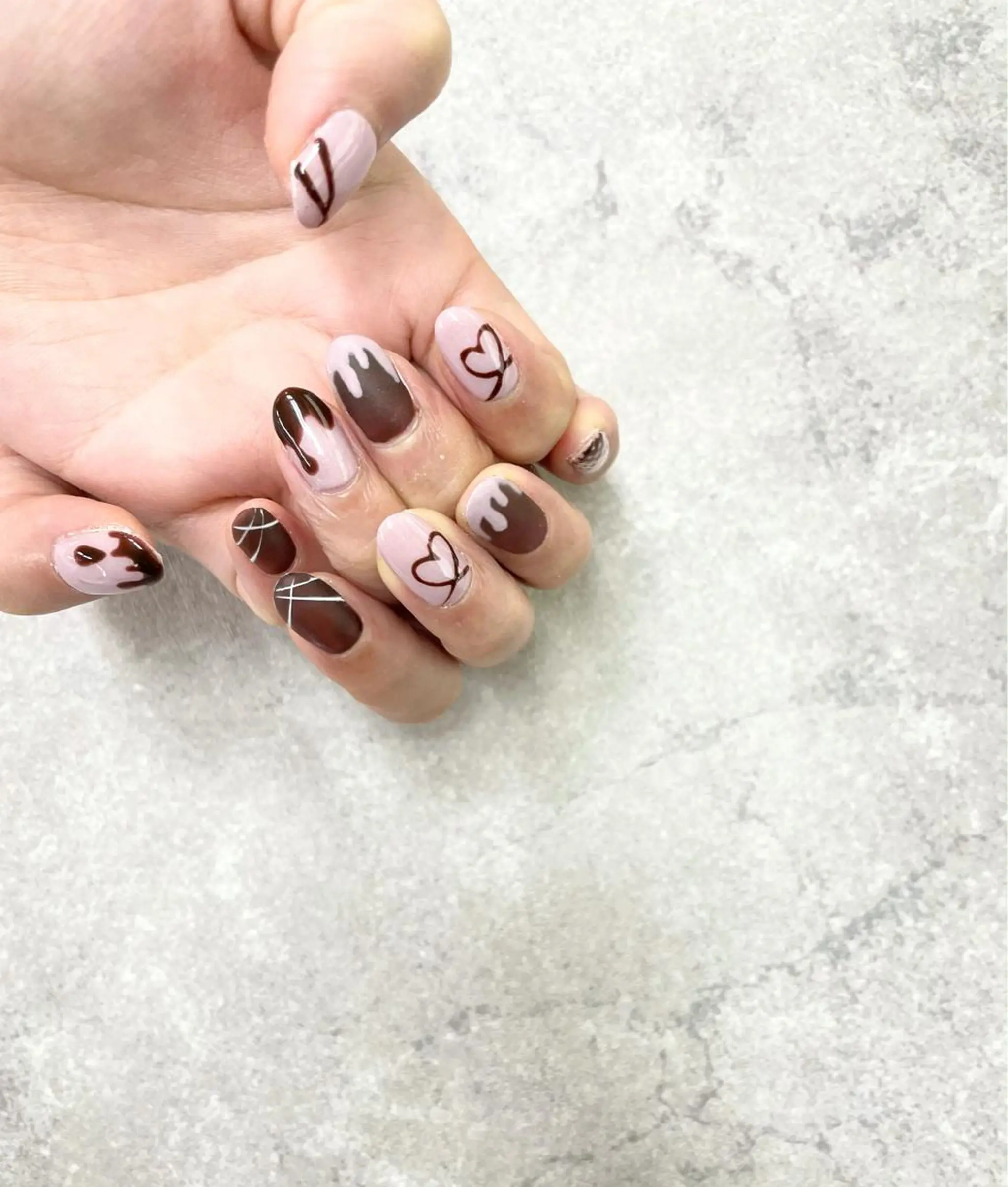 ネイル バレンタイン FASTNAIL PLUS 新宿店のネイルデザイン