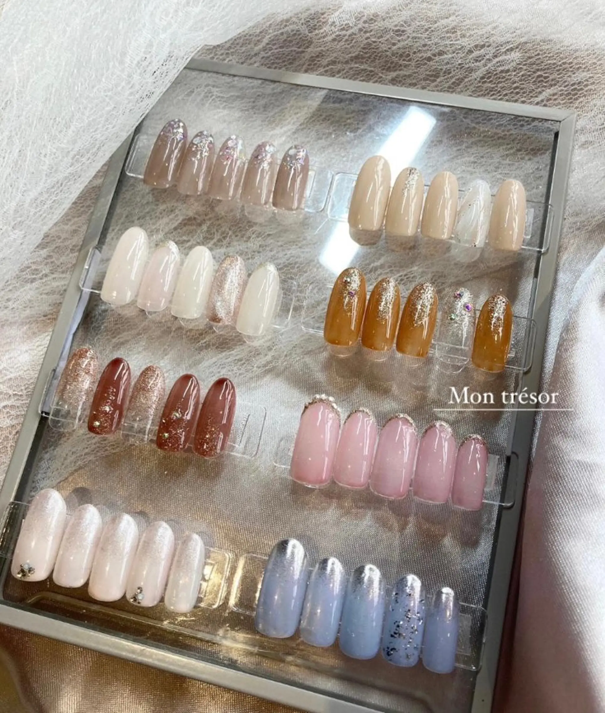 ネイル オフィスネイル シンプルネイル Mon trésor所属・Montrésor 名古屋ネイルサロンのネイルデザイン