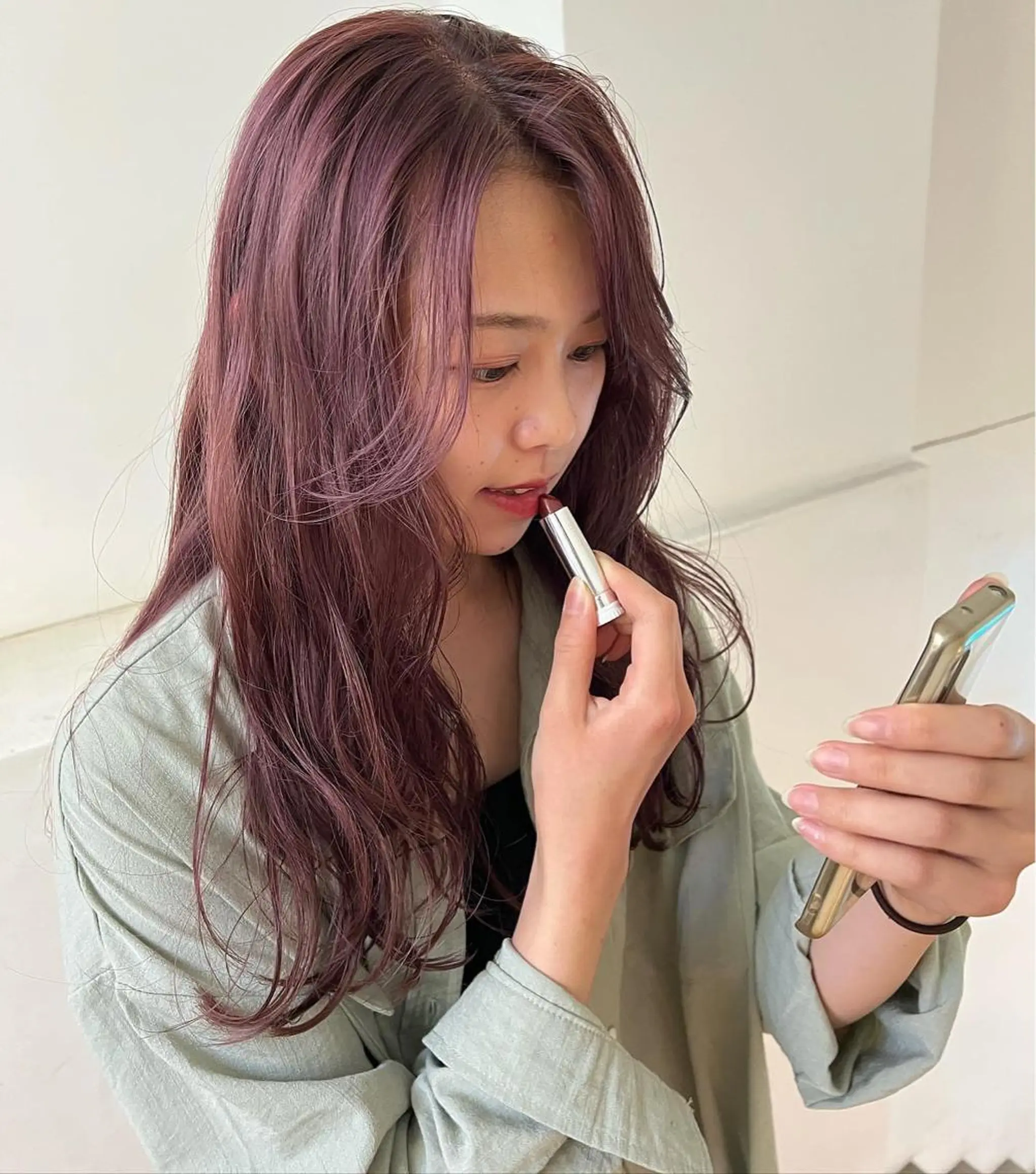 ロング カラー 顔周りカット/透明感 カラー✂️MEIのヘアスタイル