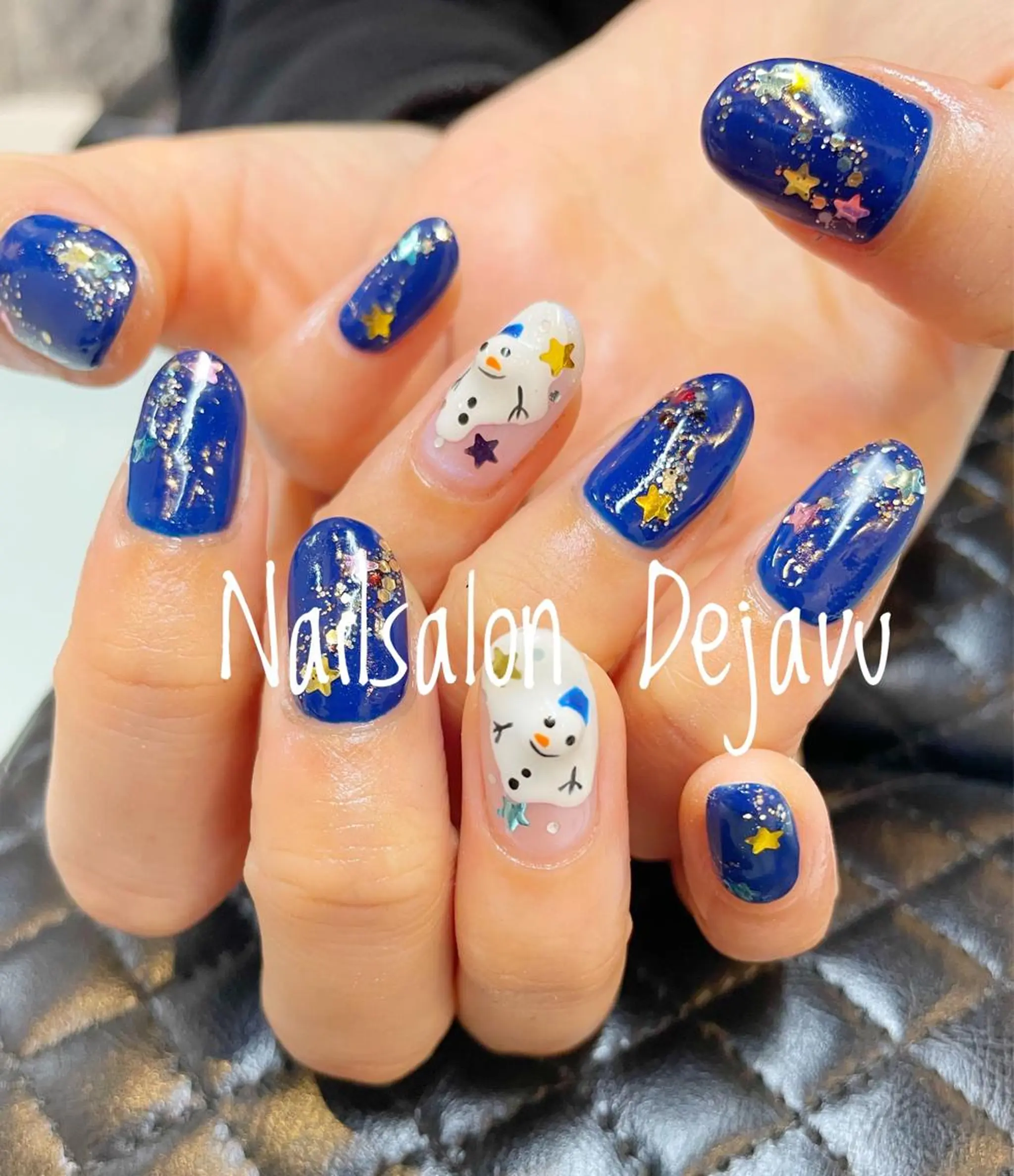 ネイル ラメ(グリッター) 持ち込み ワンカラーネイル 冬ネイル ハンドネイル Nailsalon Dejavuのネイルデザイン