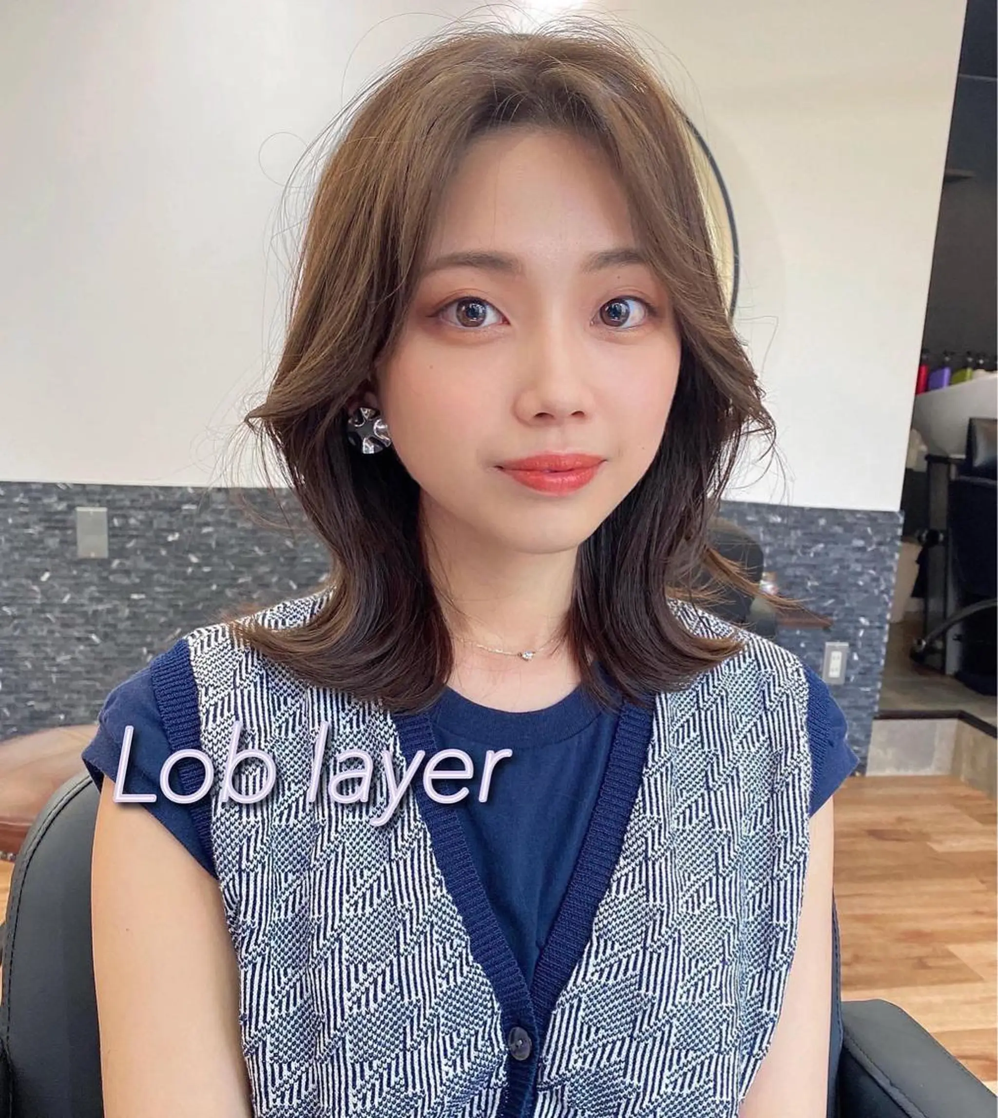 ミディアム カラー 似合わせレイヤー 🇰🇷荒木洋文のヘアスタイル