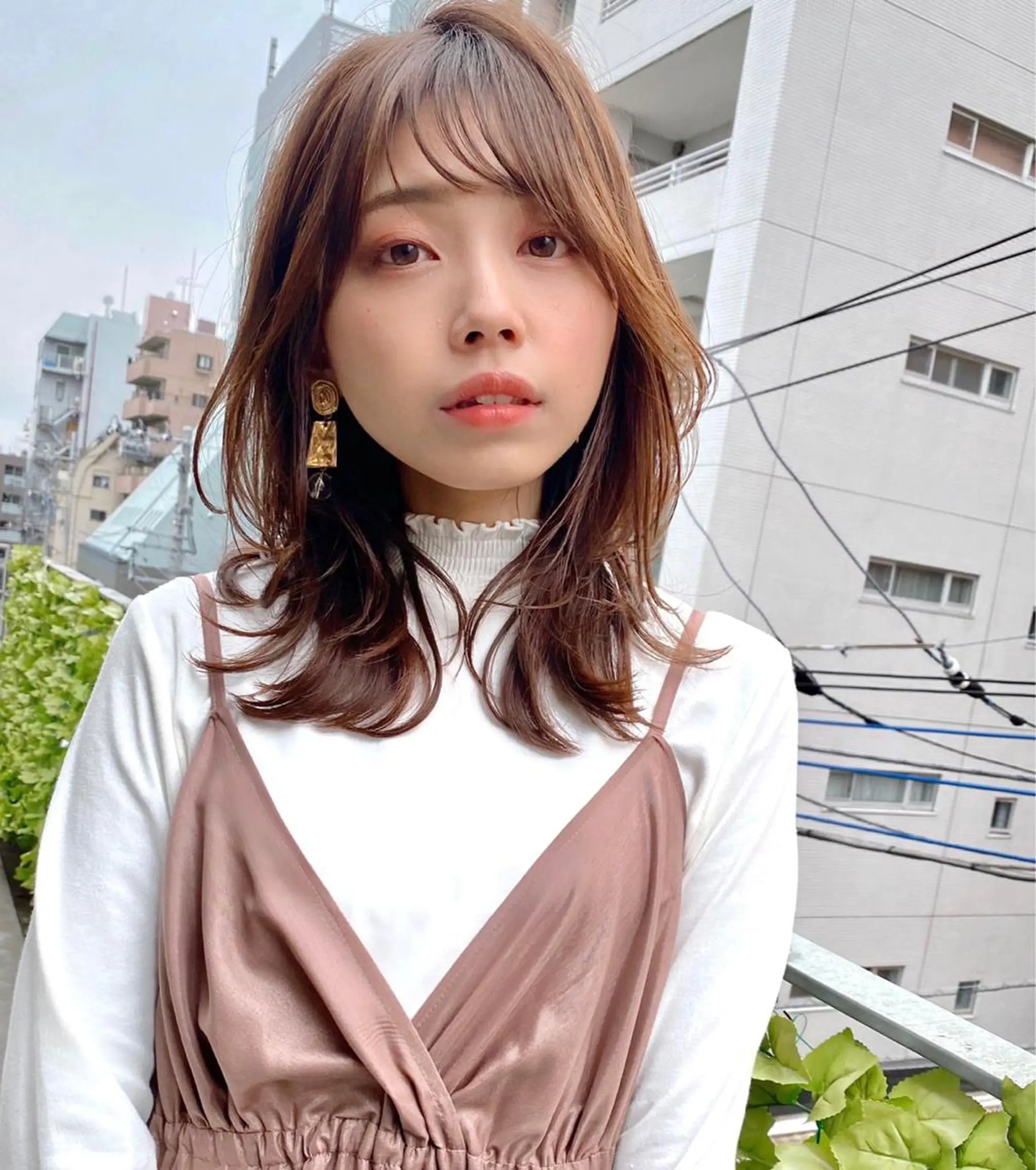 ミディアム カラー くびれヘア 顔まわりレイヤー レイヤーカット 小顔カット 似合わせレイヤー 🇰🇷荒木洋文のヘアスタイル