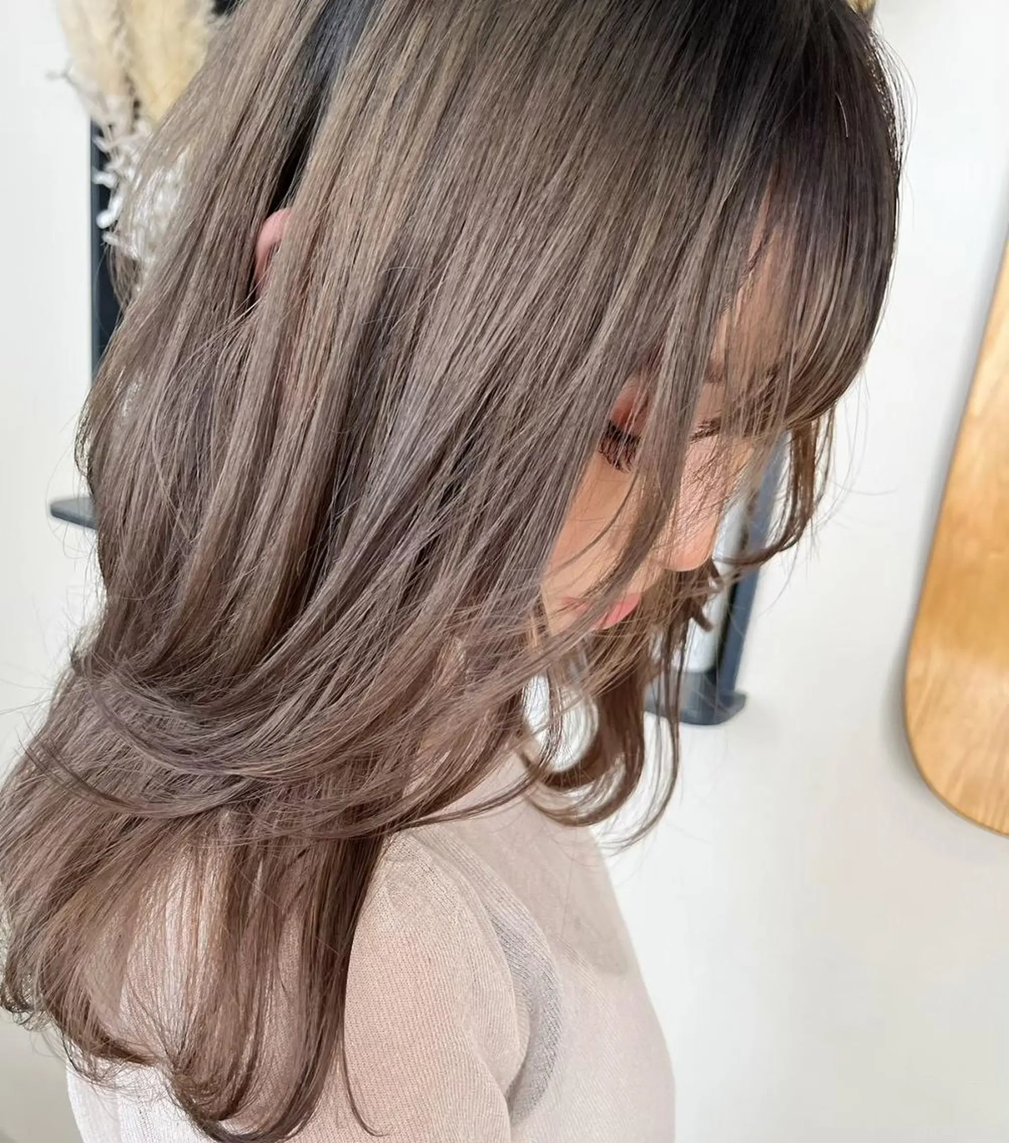 セミロング カラー ブリーチ ケアブリーチ ダブルカラー ハイトーンカラー インナーカラー カット ヘアカラー トリートメント ❣️ハイトーン❣️ BLUE&Co.のヘアスタイル