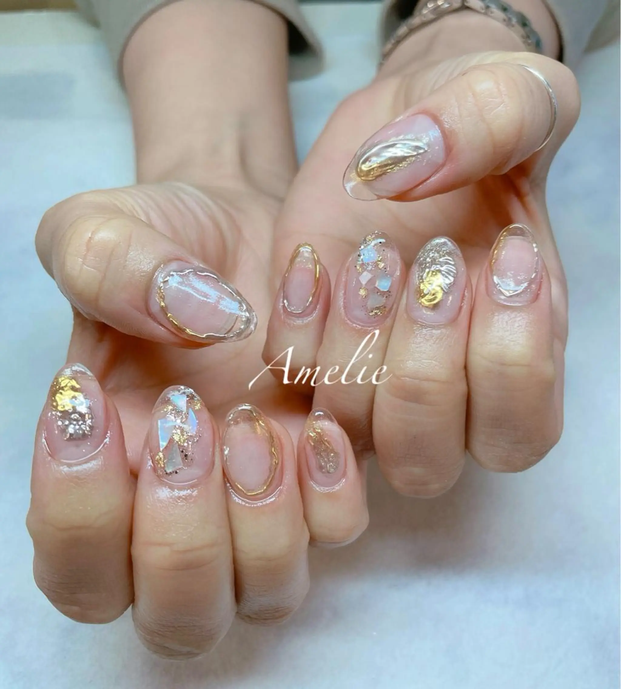 ネイル クリアネイル スカルプネイル yo koのネイルデザイン