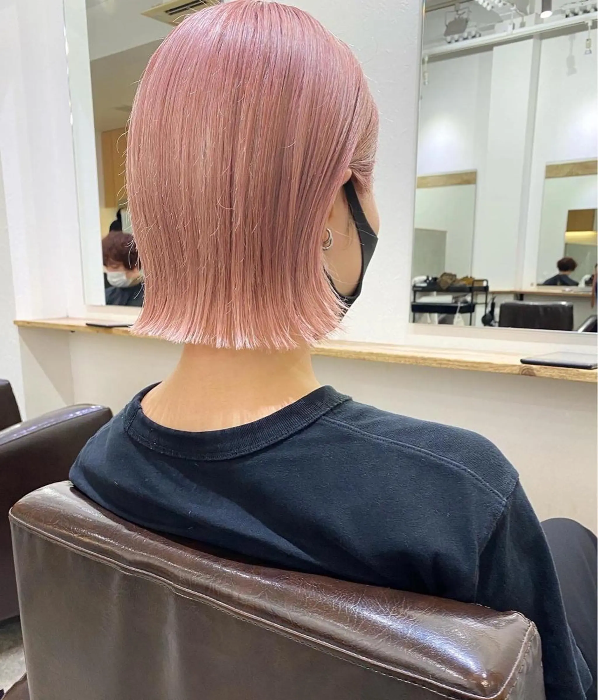 ショート カラー ピンクカラー ヘアカラー 森貴裕/ベージュ/ パーマ/オリーブのヘアスタイル