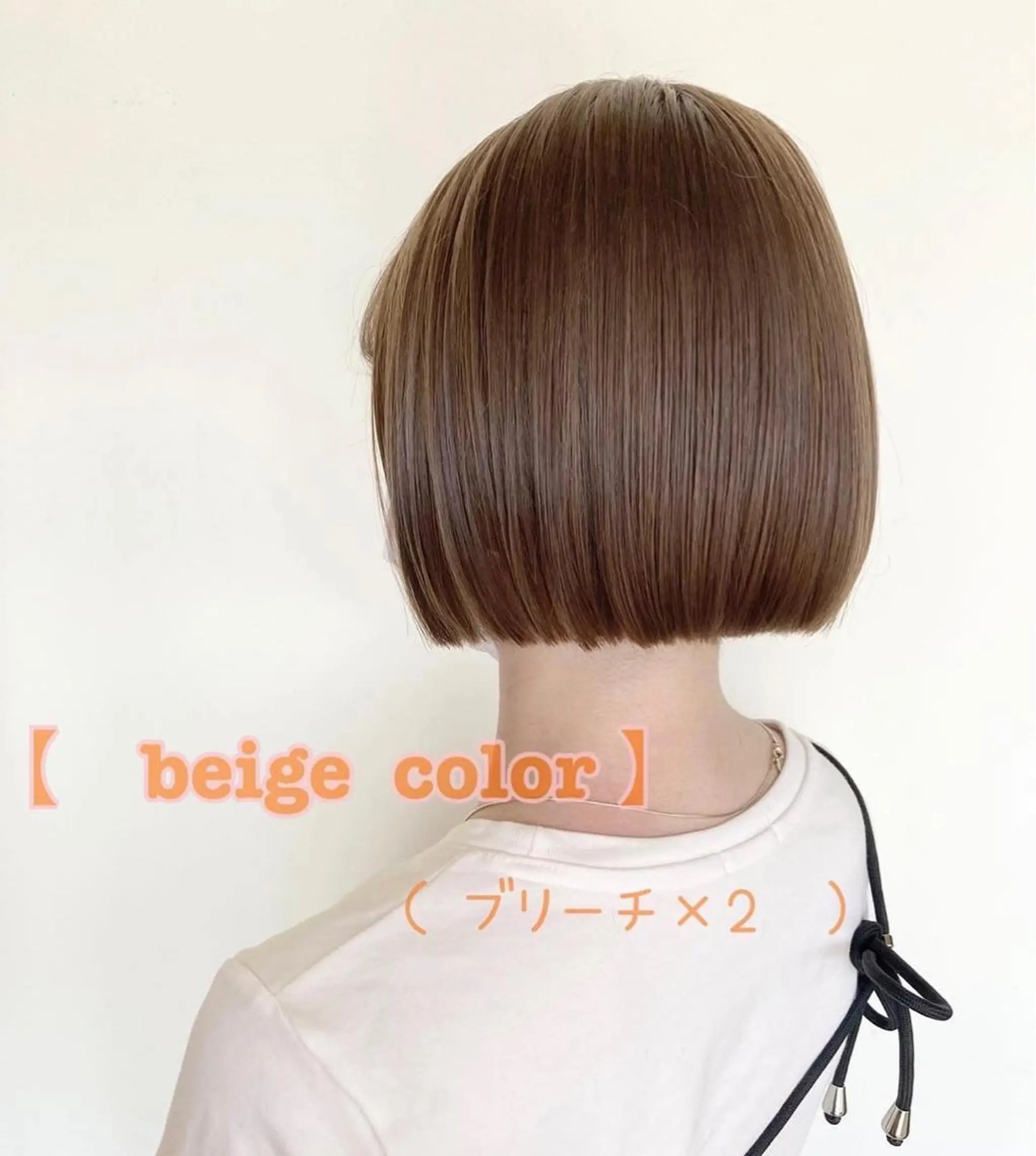 ショート カラー ベージュカラー ブリーチ ペッツ本店 スタイリスト増田ゆきのヘアスタイル