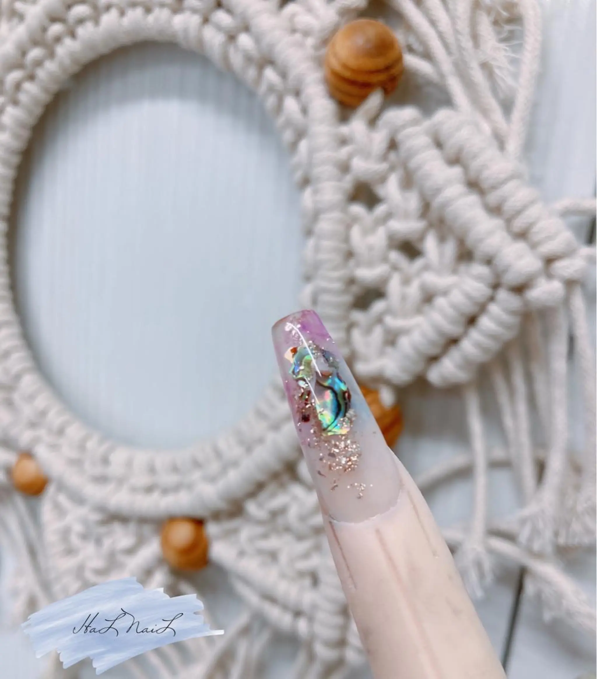 ネイル クリアネイル スカルプネイル ハンドネイル HaL NaiLのネイルデザイン