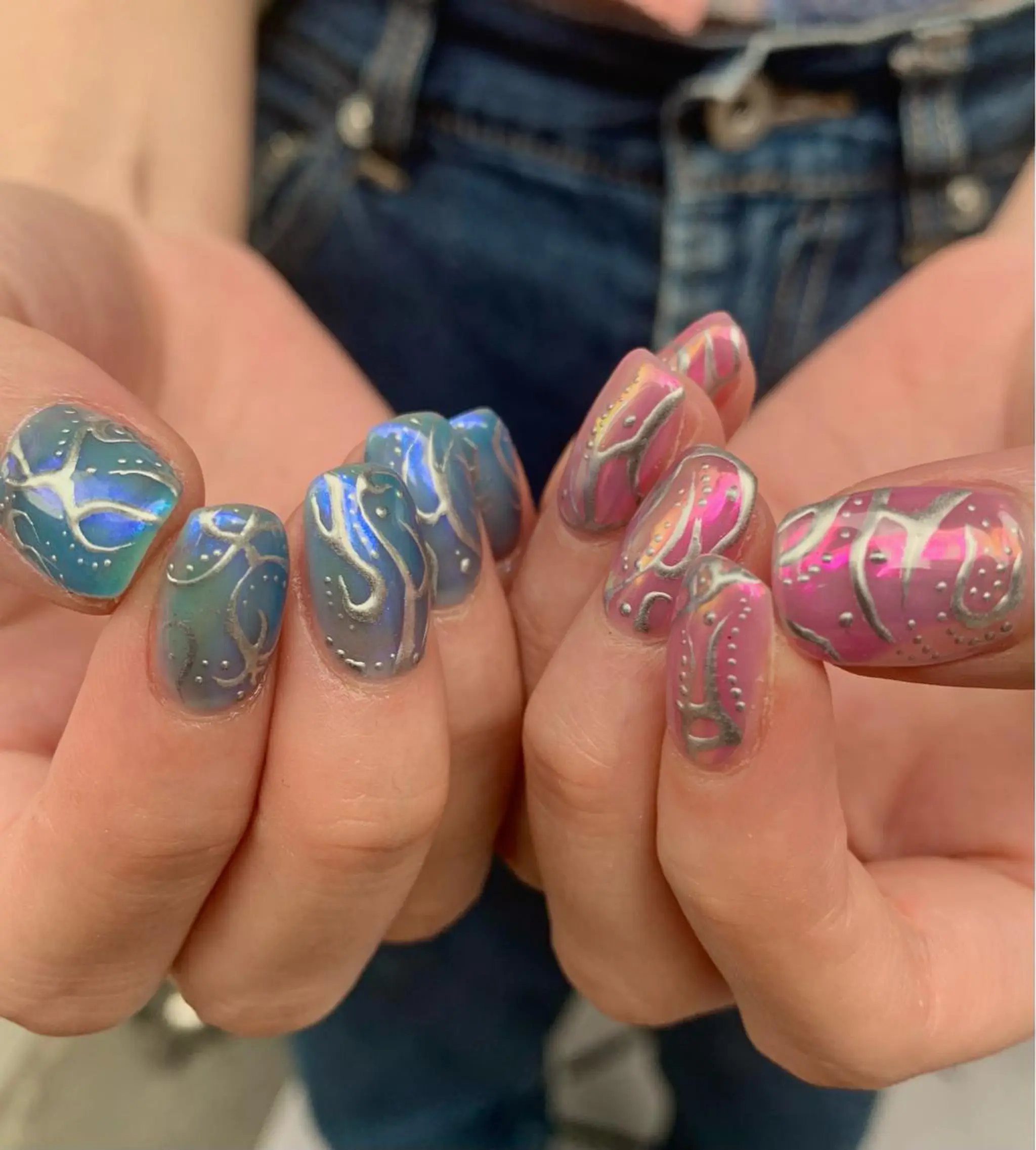 ネイル オーロラネイル Kureha/ネイル トレンドヘアのマツエク・マツパデザイン