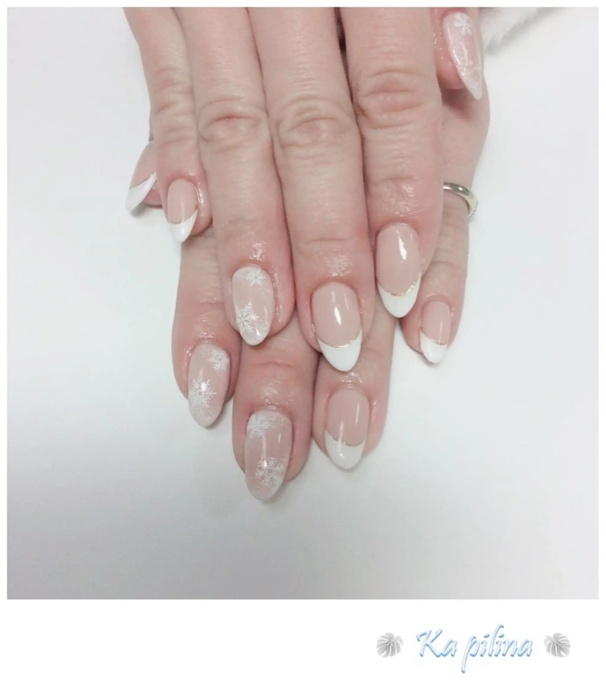 ネイル フレンチネイル オフィスネイル ワンカラーネイル シンプルネイル Nail salon Ka pilinaのネイルデザイン