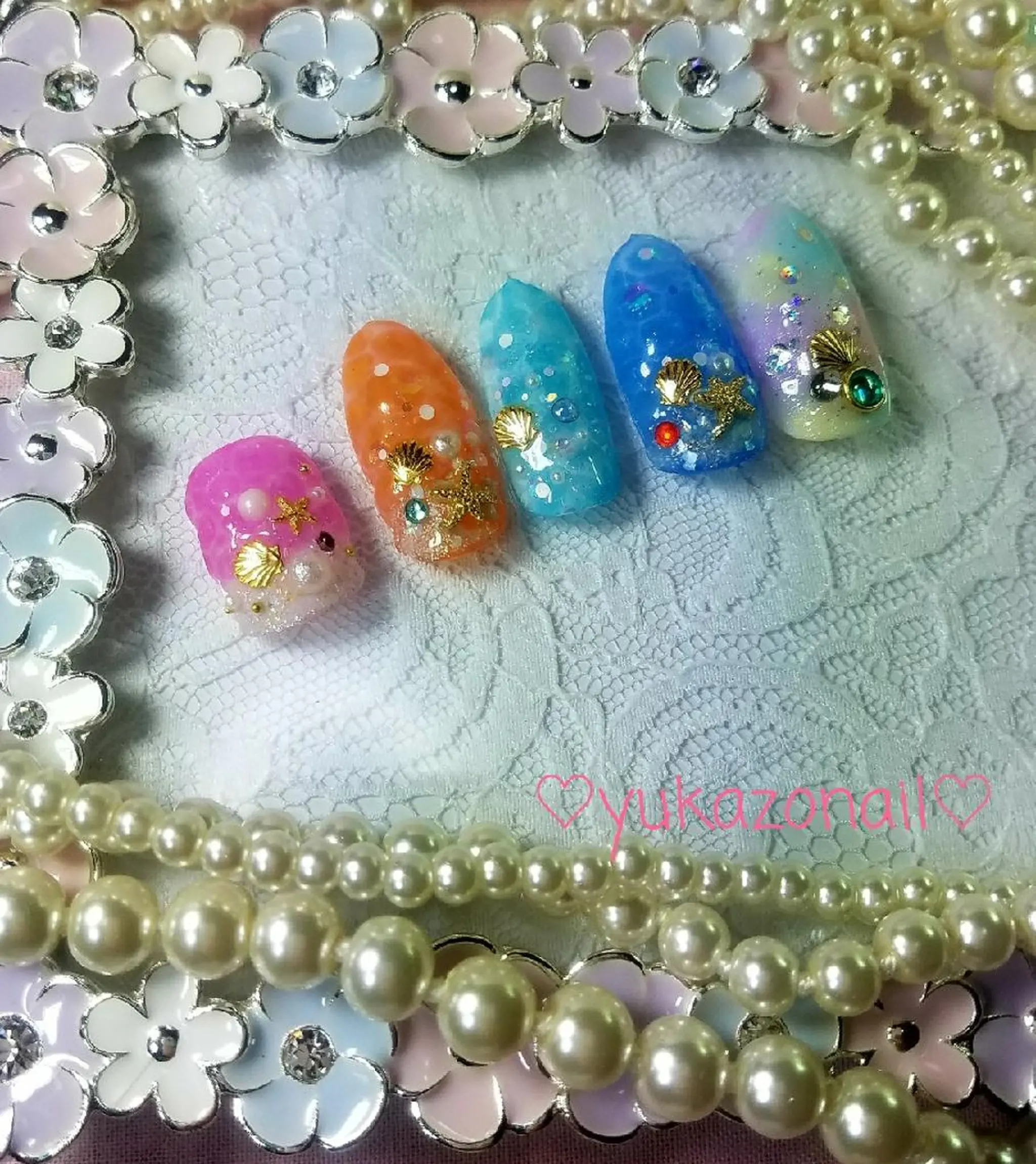 ネイル ネイルチップ nail atelier yuka所属・❤ yuka❤のネイルデザイン