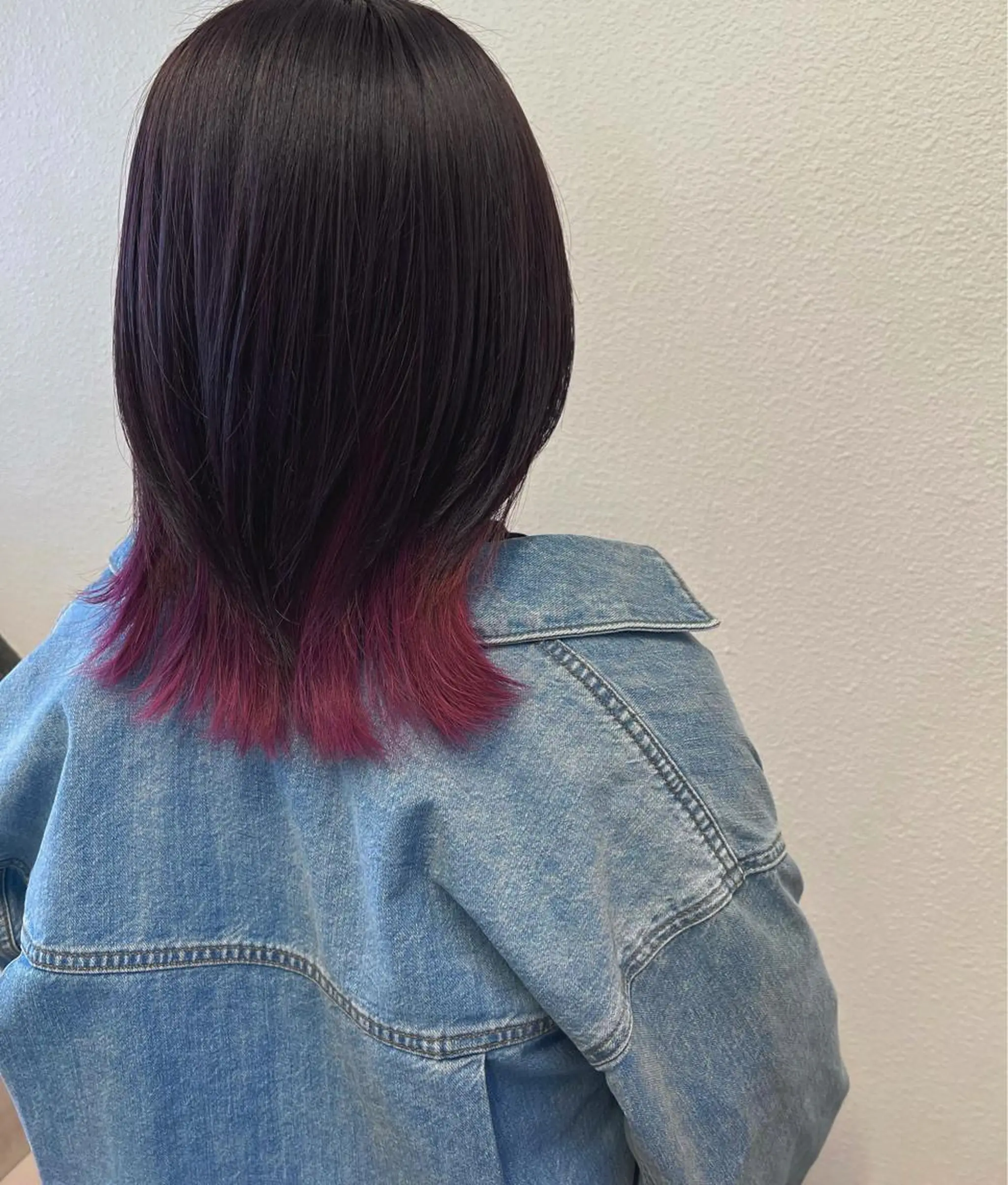 ミディアム カラー ブリーチ インナーカラー レッドカラー カット ヘアカラー 🌼こやま かおり🌼のヘアスタイル