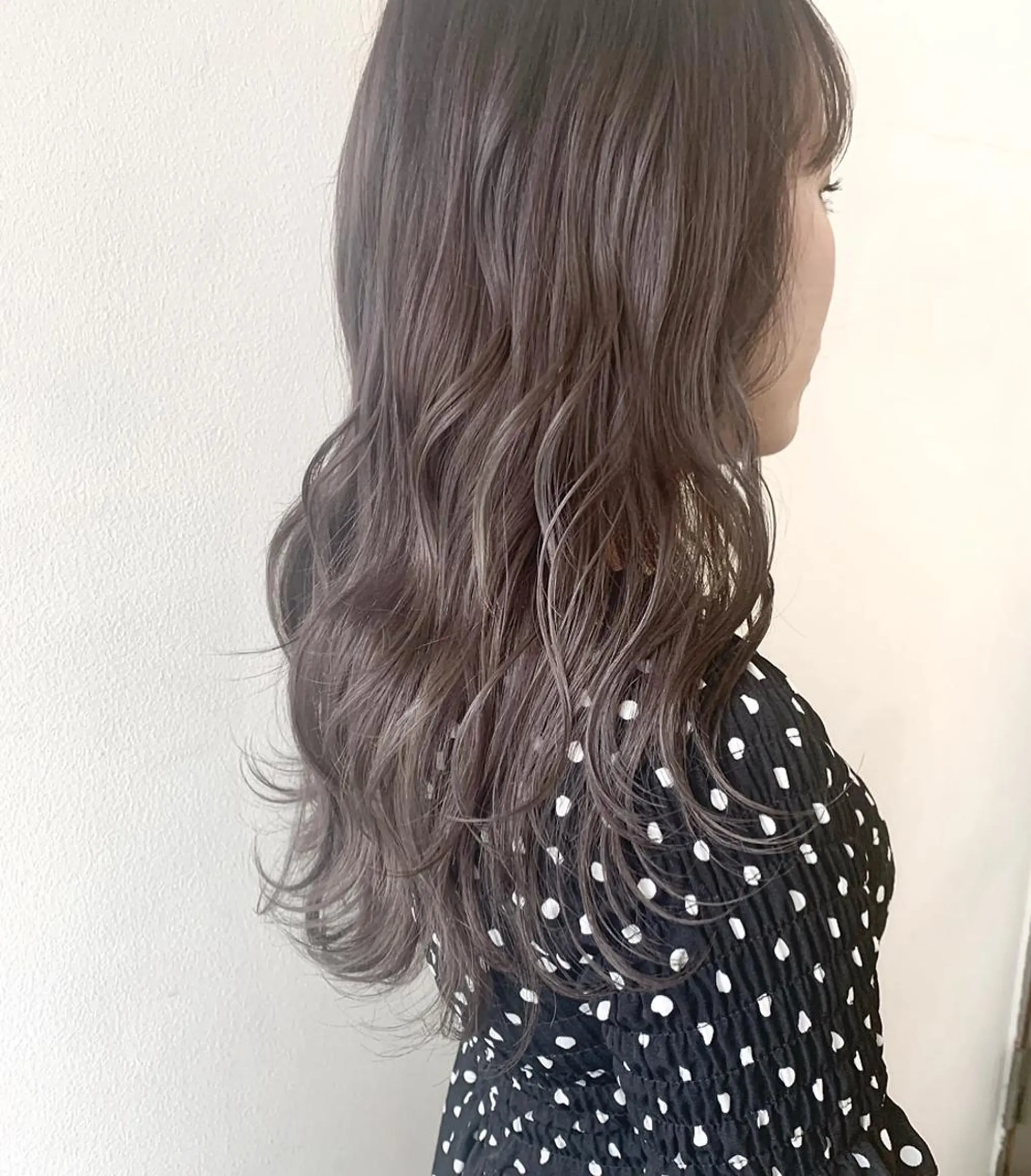 ロング カラー ヘアアレンジ ベージュカラー パープルカラー 🌟アレンジが似合う カラー🌟Rumiのヘアスタイル