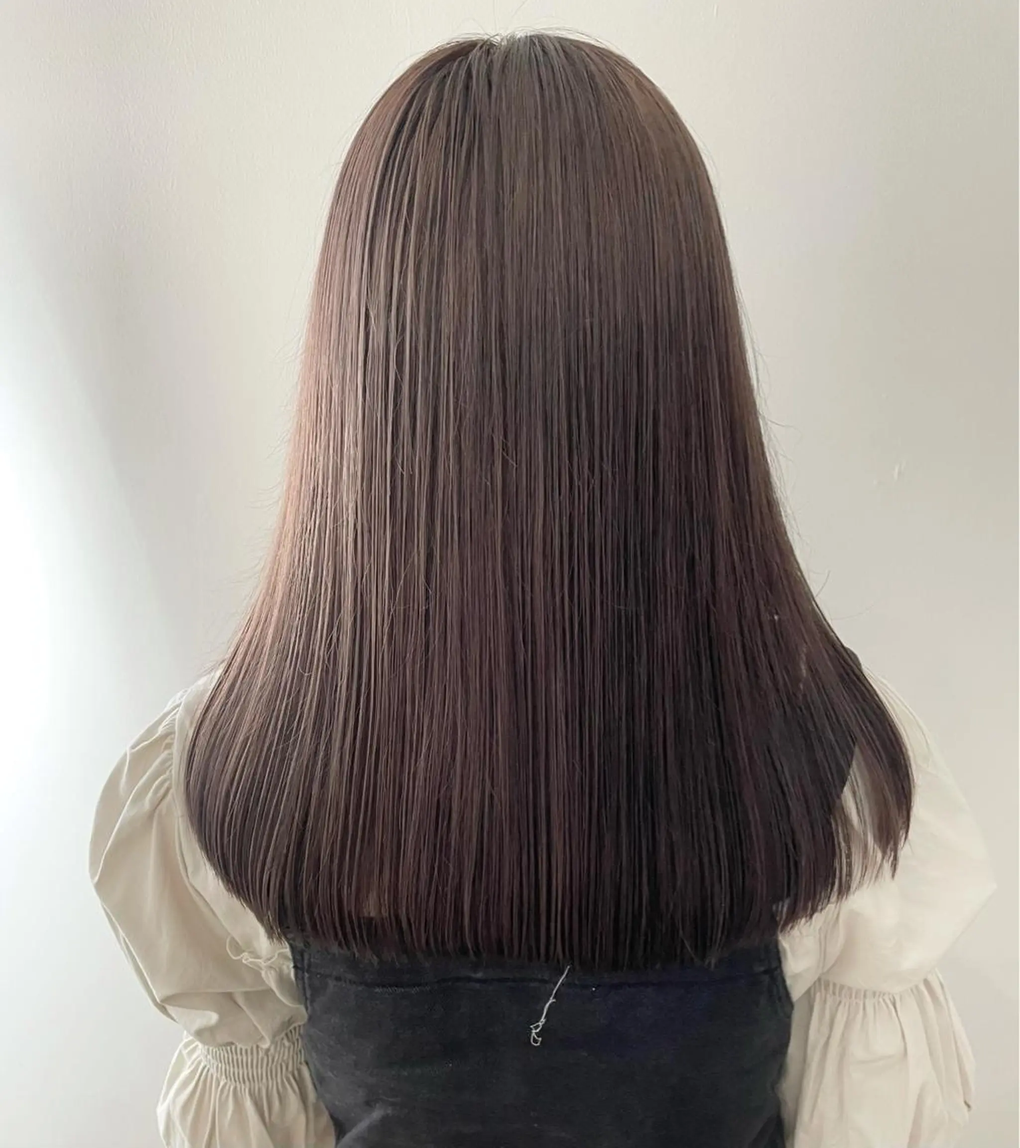 ロング カラー ブリーチ ケアブリーチ グレージュ パープルカラー パープルグレージュ ヘアカラー トリートメント 奥野 紗弓のヘアスタイル