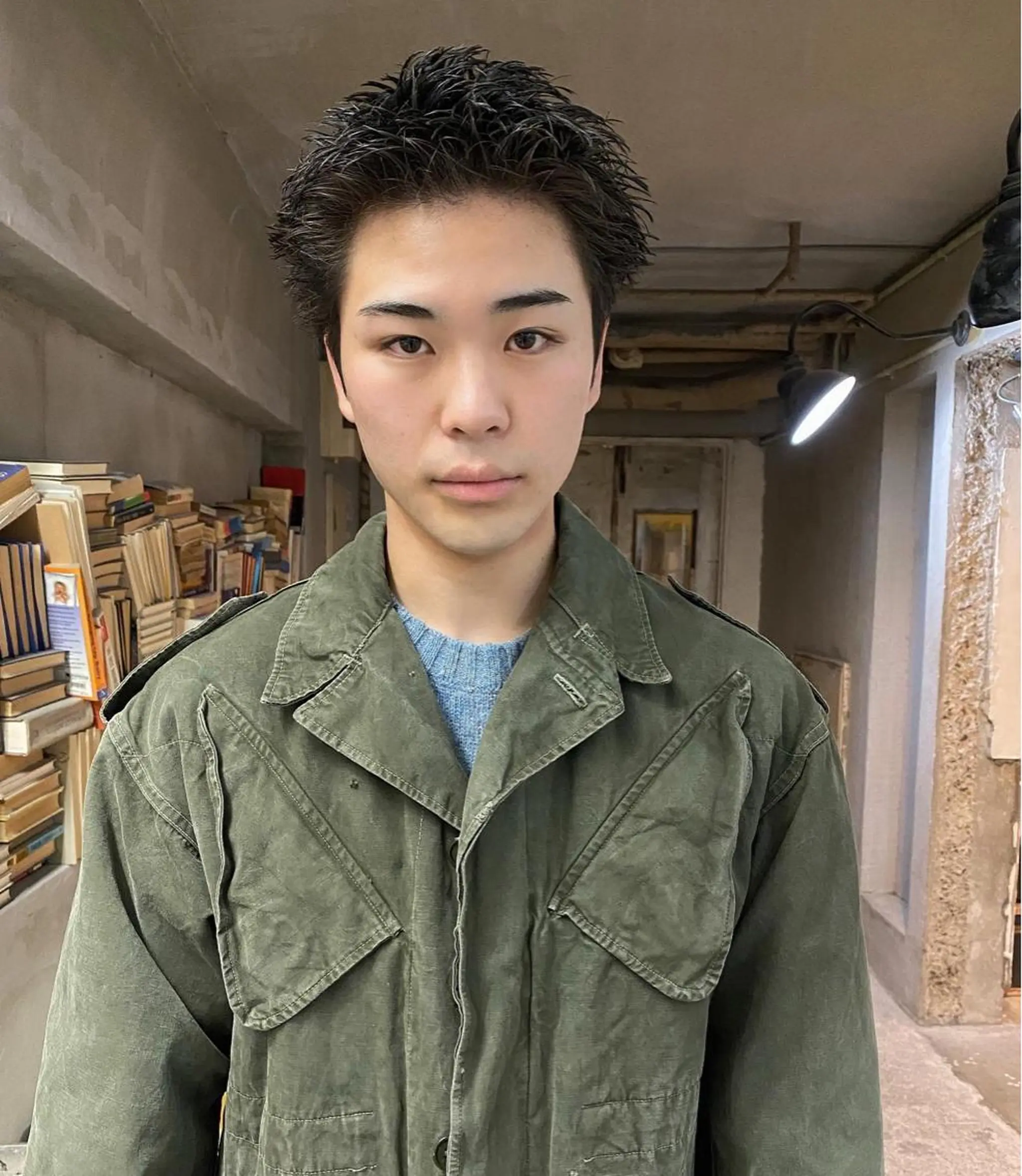 メンズ パーマ、髪質改善 カズマのヘアスタイル