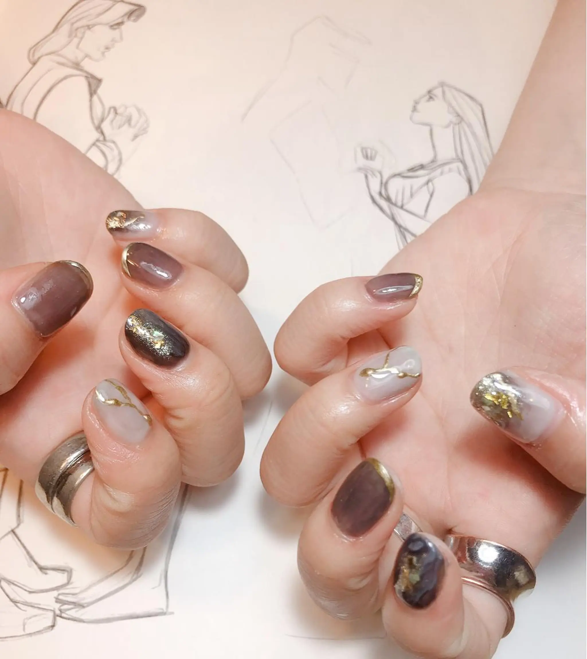 ネイル ニュアンスネイル owlnail /持込みデザイン専門のネイルデザイン