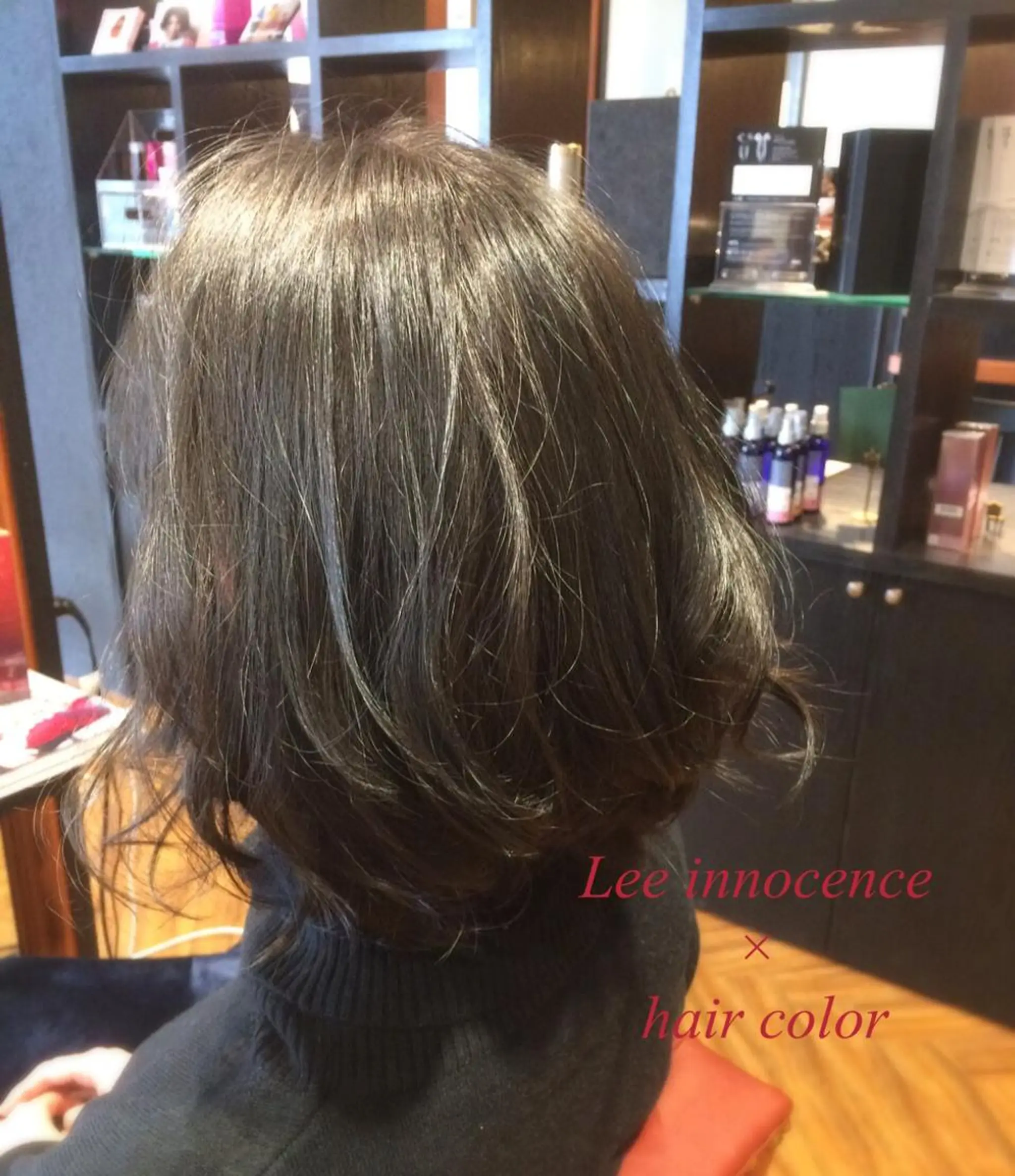 ショート ミディアム カラー ブリーチ ダークグレー ダークグレージュ グレージュ ブリーチなしカラー カラー/髪質改善スペ シャリスト宮本　伸一のヘアスタイル