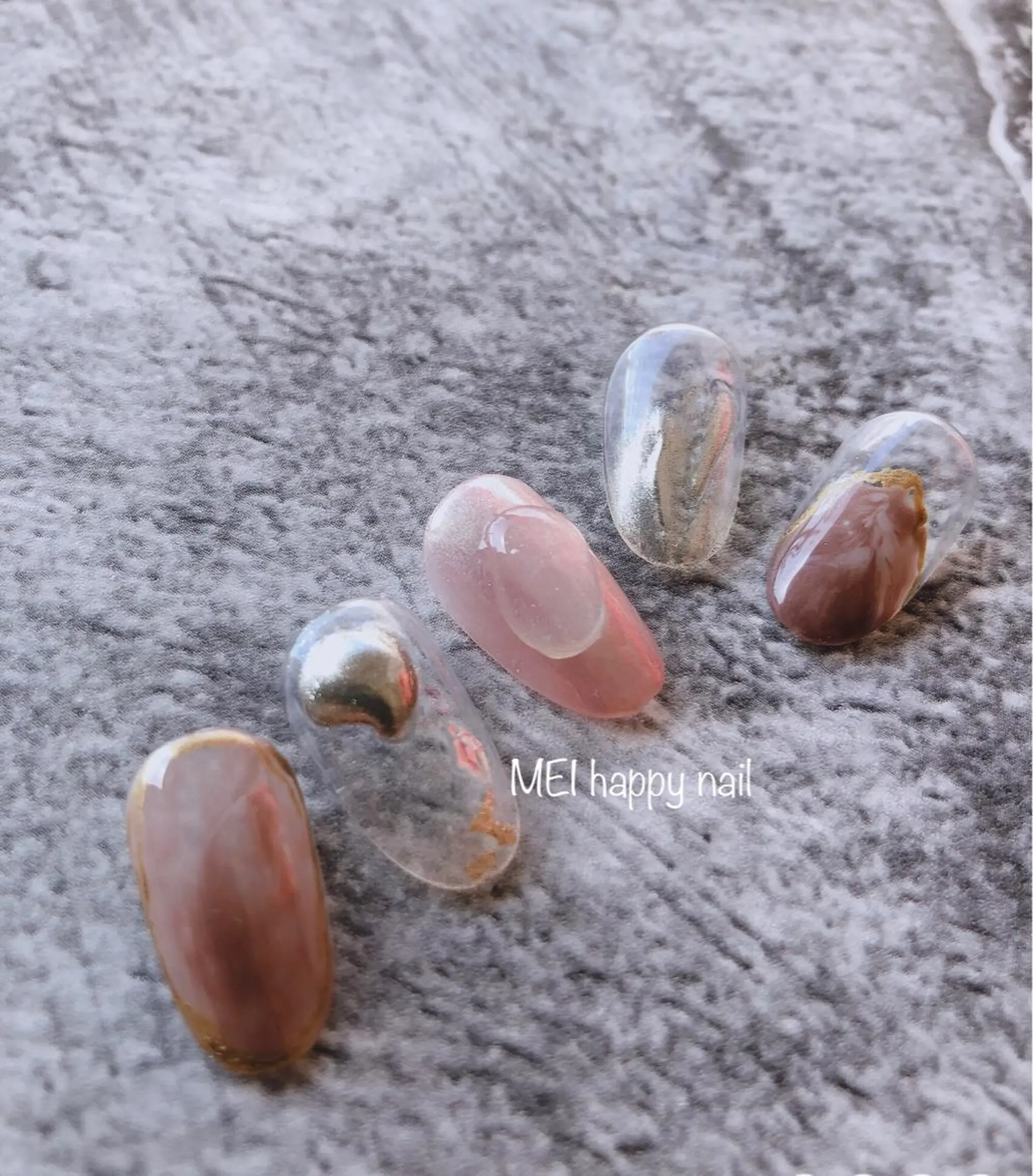 ネイル 北浦和 自爪育成ケアのネイルデザイン