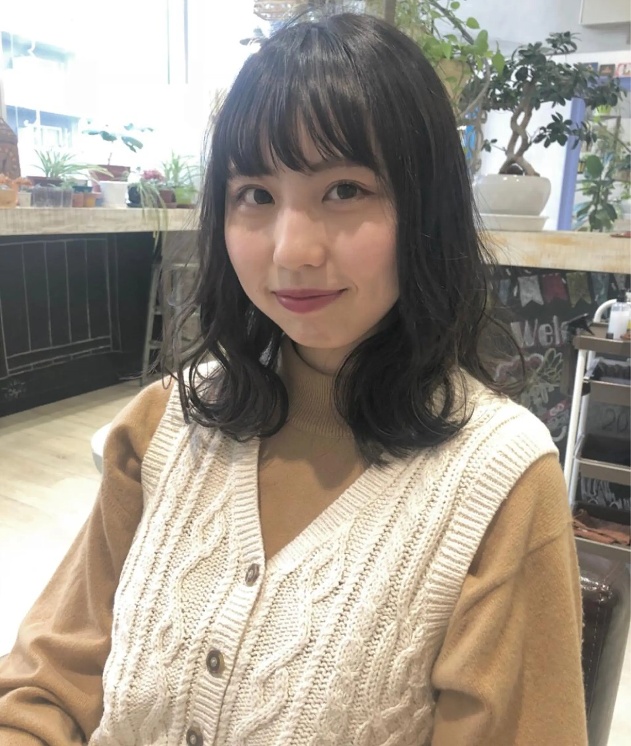 ミディアム カラー nakahara madokaのヘアスタイル