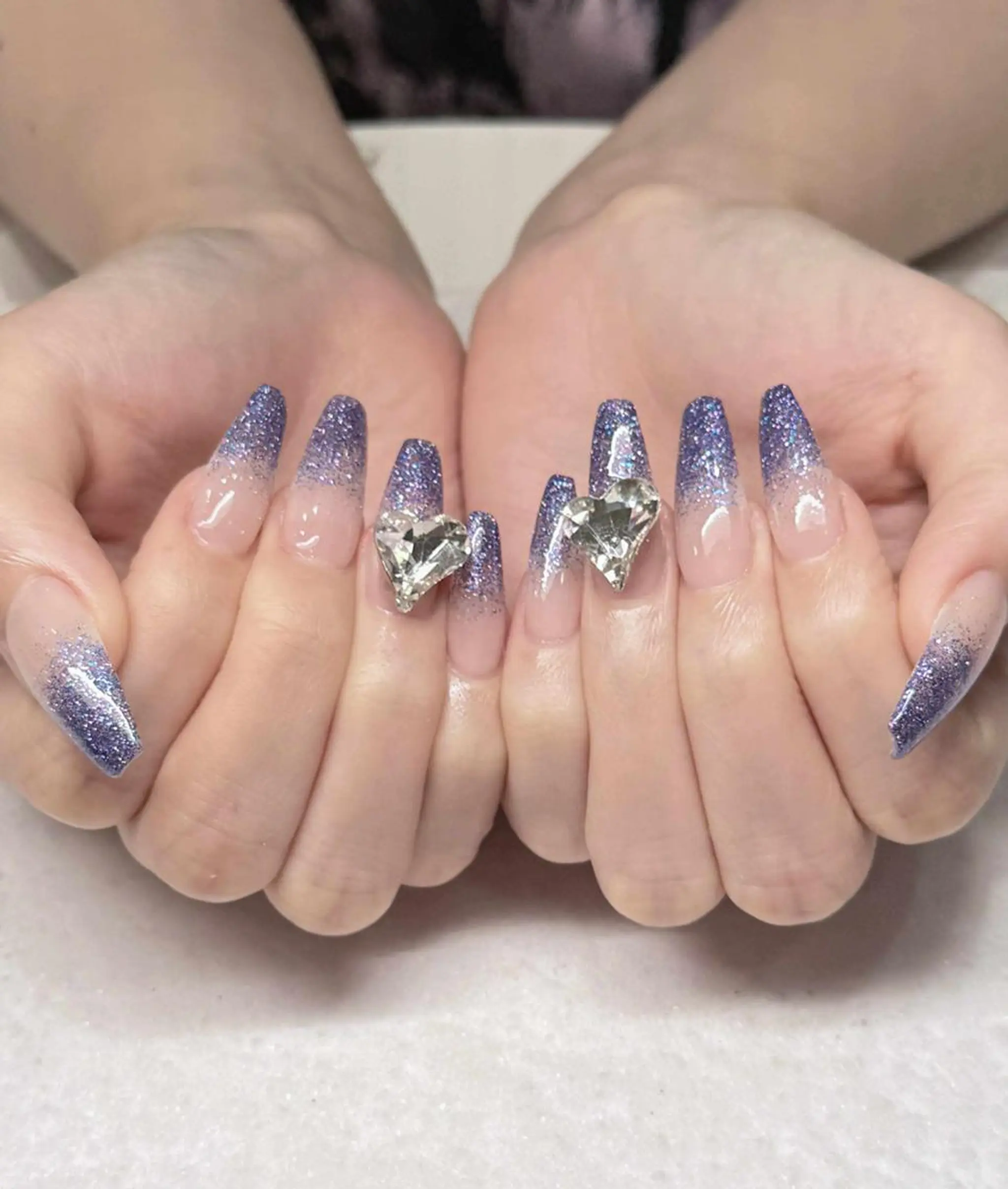 ネイル オーロラネイル ブルー チークネイル 長さ出し フットネイル ハンドネイル NAILS168 チップ長さ出し専門店のネイルデザイン