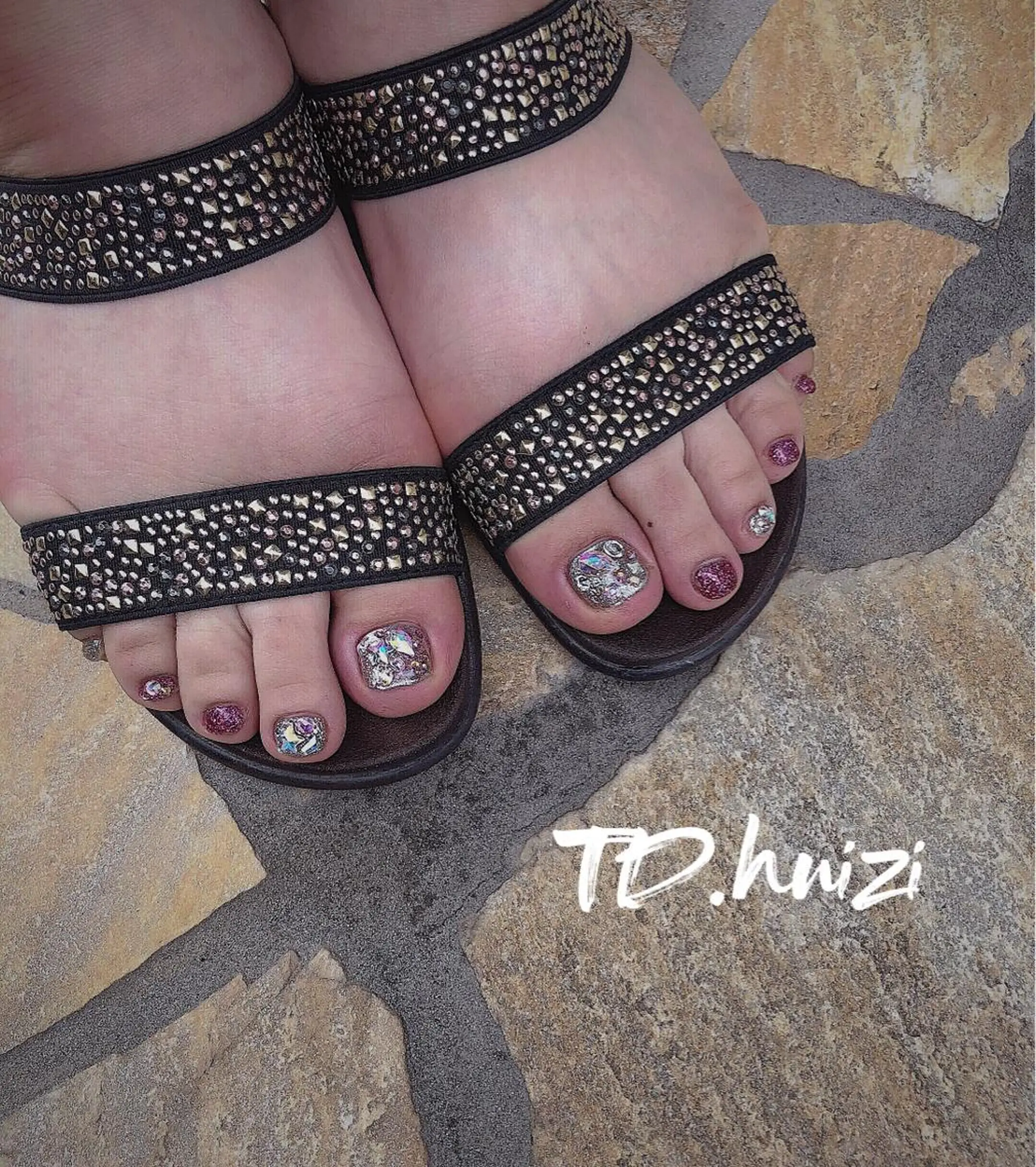 ショート めぐみのネイルサロン スタッフ練習のネイルデザイン