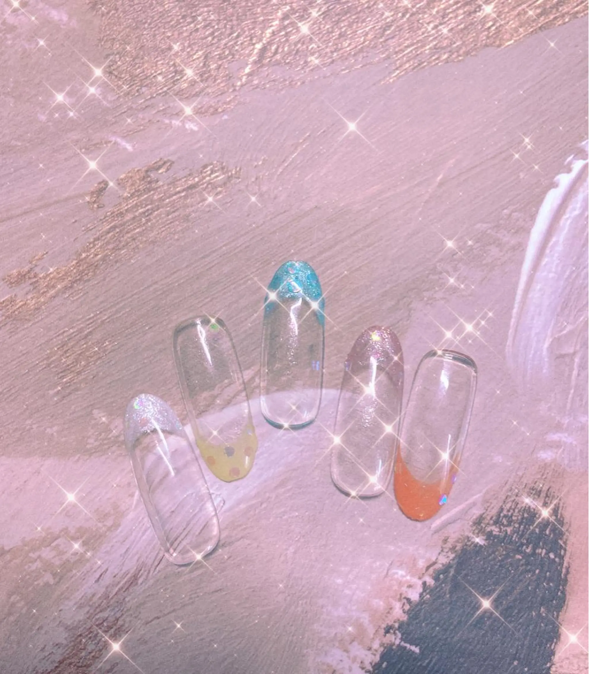 ネイル アートネイル フラッシュネイル フラワーネイル フットネイル フレンチネイル Moci Nail Salonのネイルデザイン