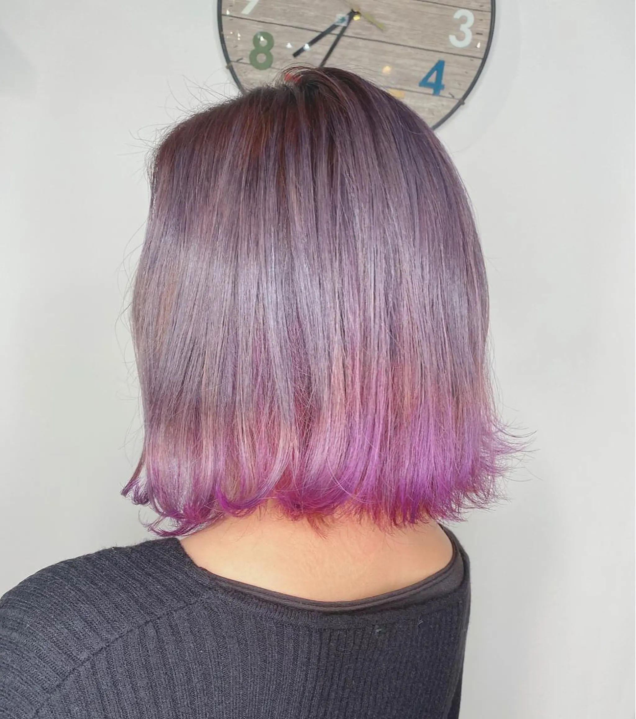 ショート カラー ヘアアレンジ ラベンダーカラー パープルカラー アイラッシュ/美容室 個室/瀬戸 一菜のヘアスタイル