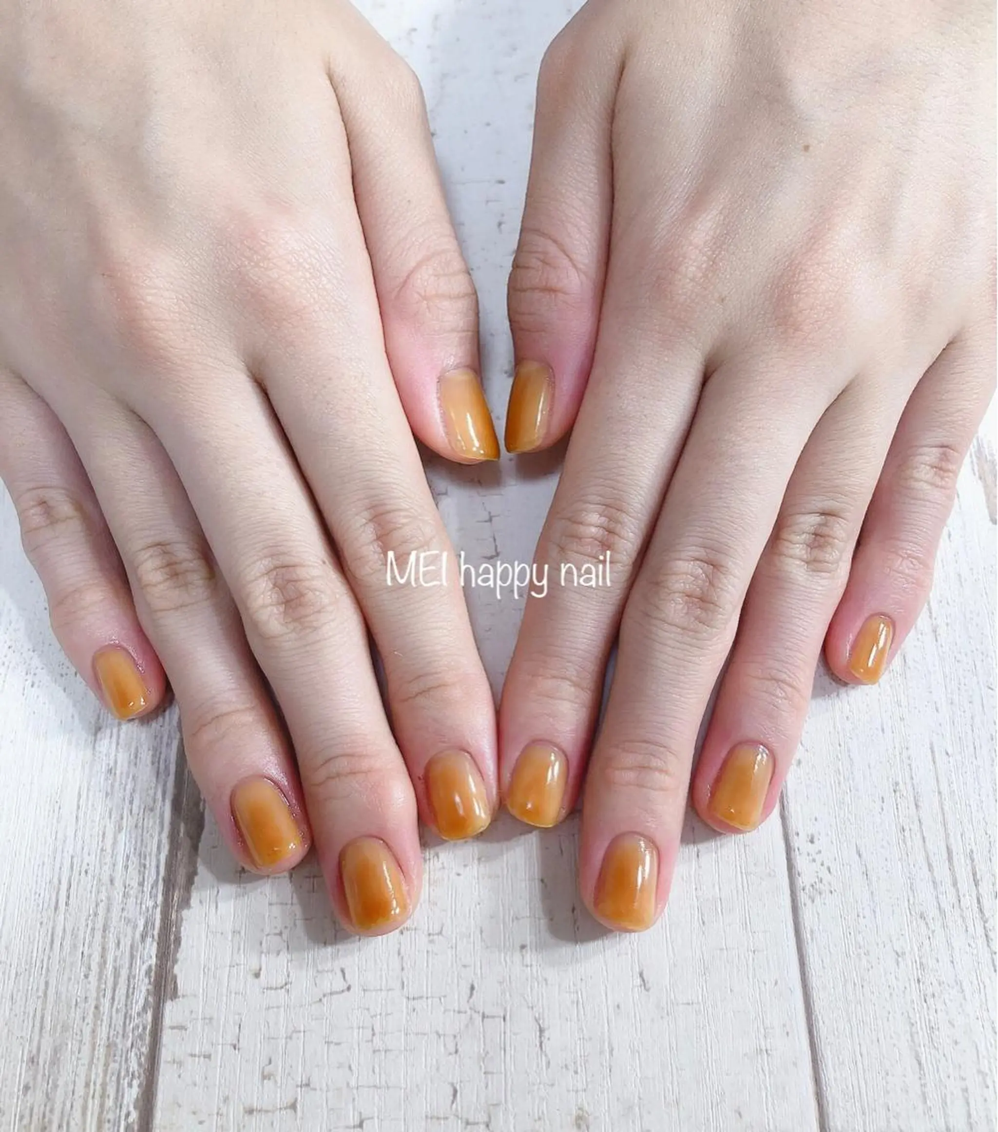 ネイル べっ甲ネイル 北浦和 自爪育成ケアのネイルデザイン