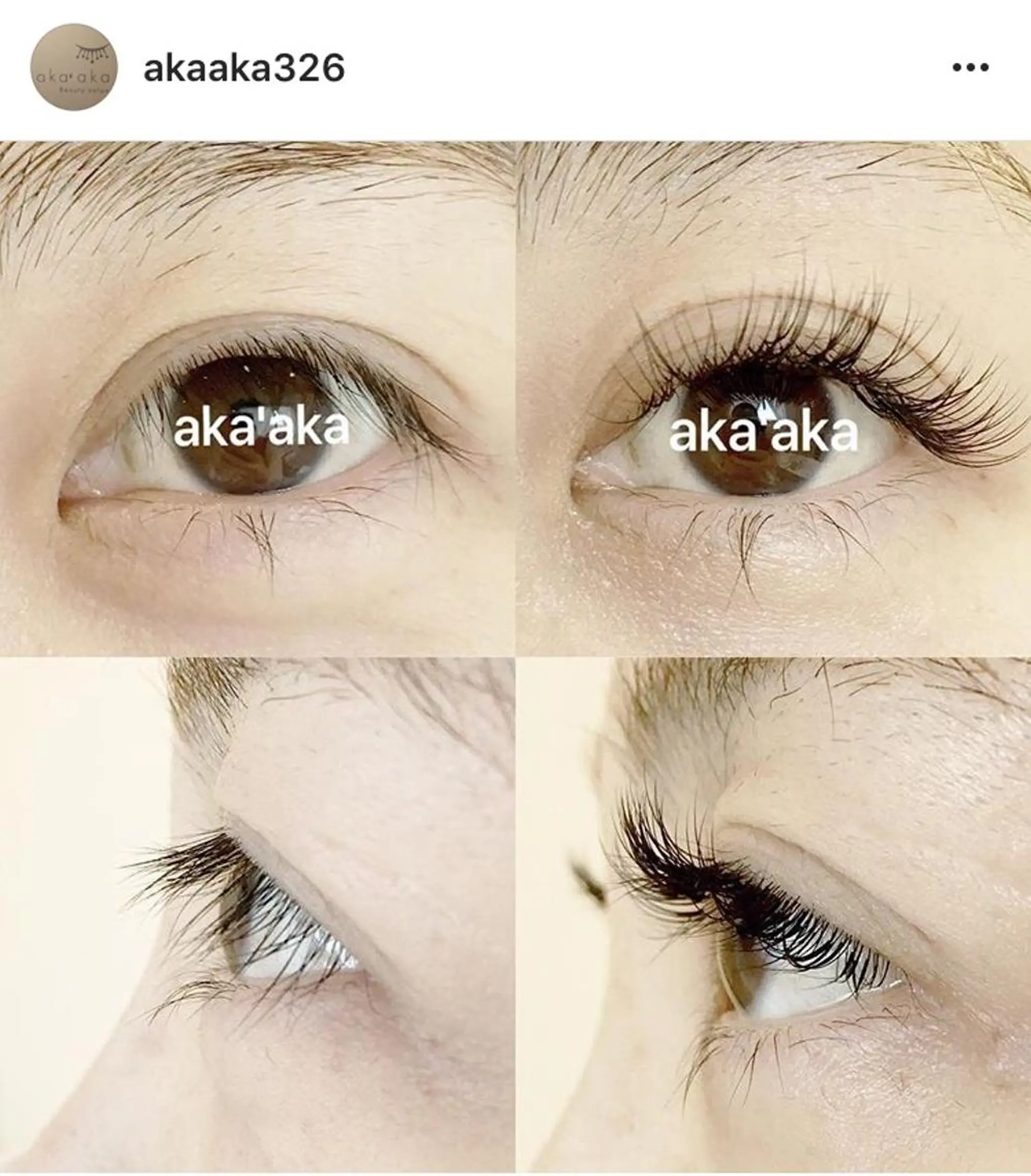 マツエク・マツパ aka'aka （アカアカ）のマツエク・マツパデザイン