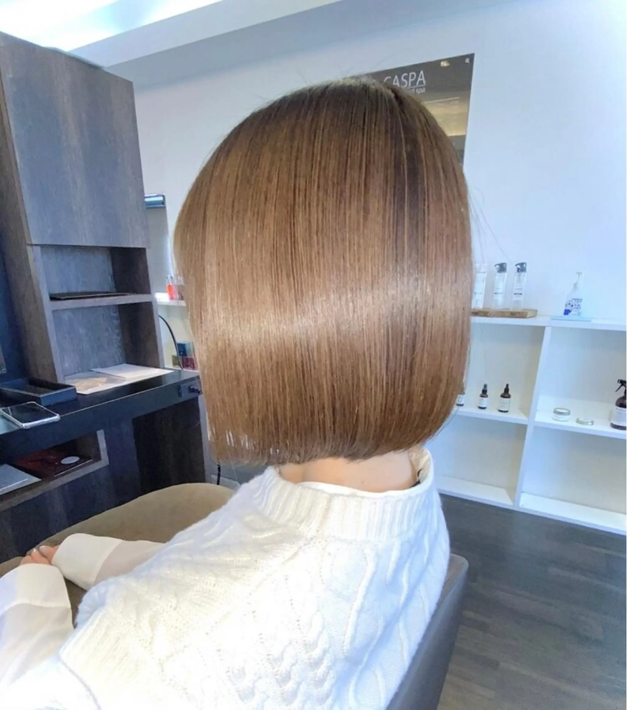 ミディアム ボブ 稲毛田 颯人のヘアスタイル