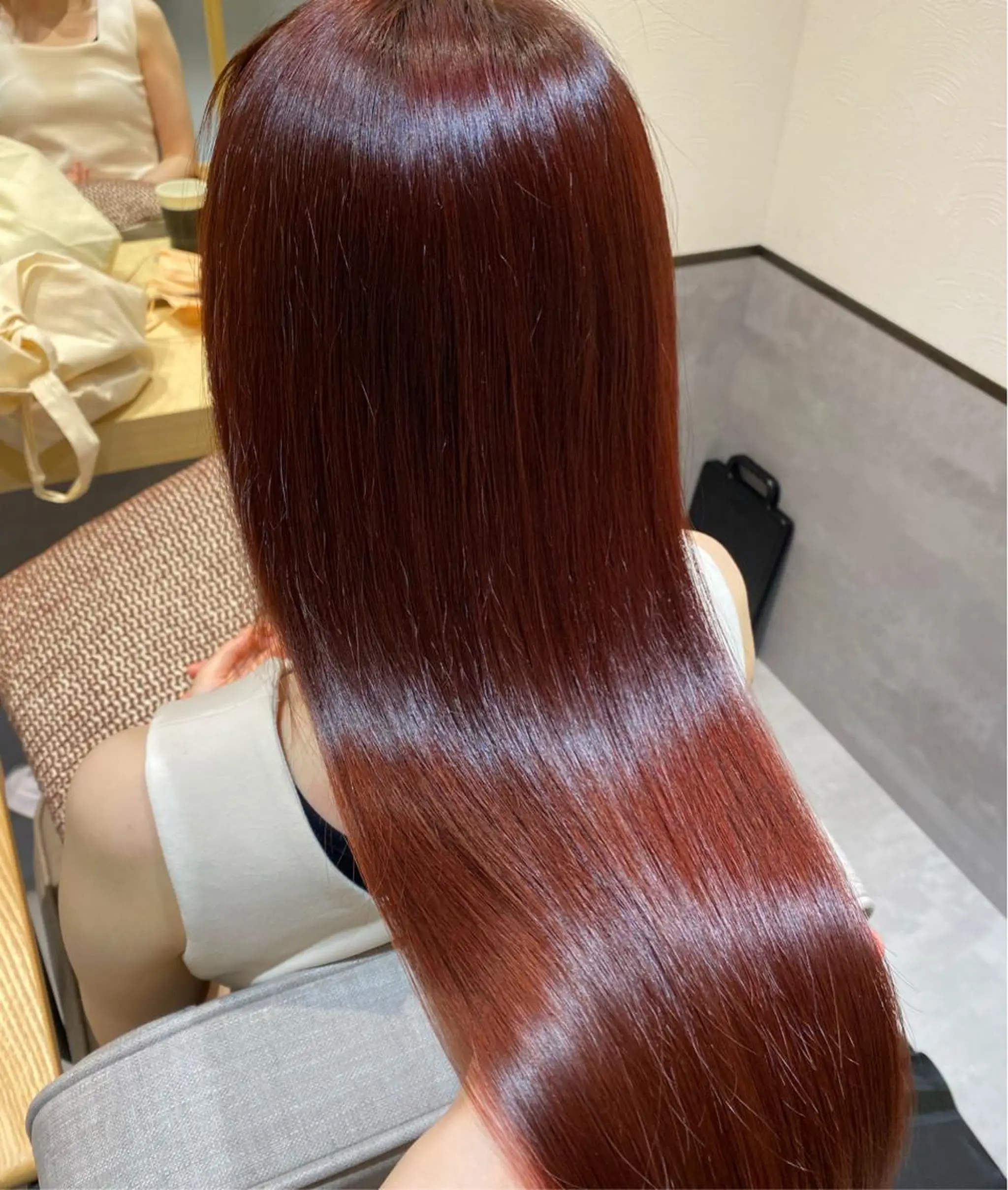 ロング カラー カット ヘアカラー トリートメント やまぐち あやみのヘアスタイル