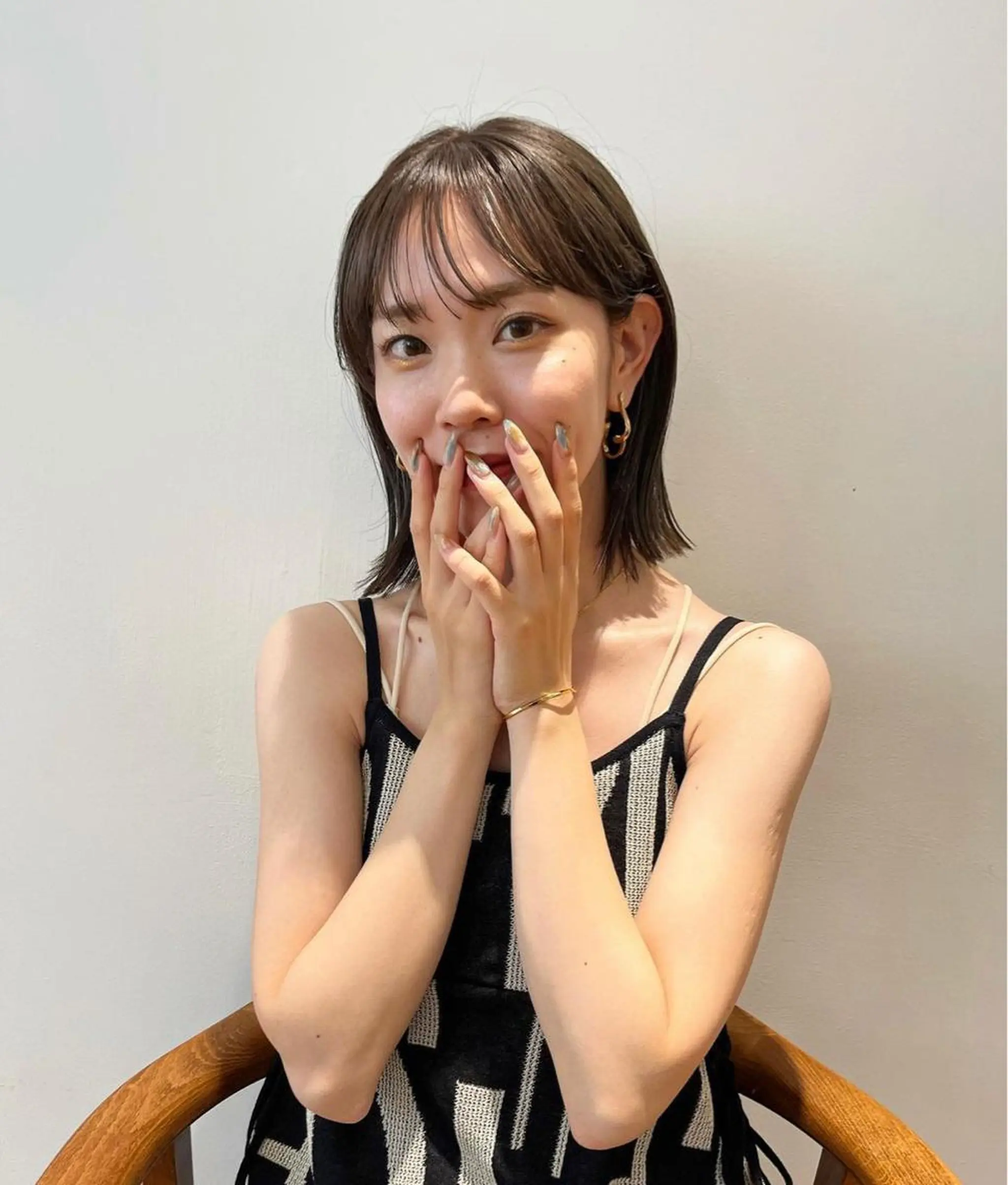 ショート カット ヘアカラー オリーブ/縮毛♡ Natsuno🩰のヘアスタイル