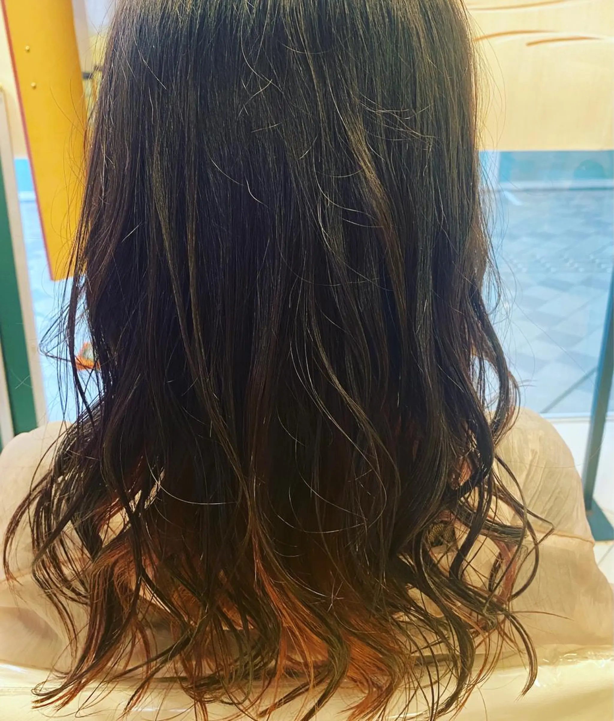 ロング カラー へんみ みかのヘアスタイル