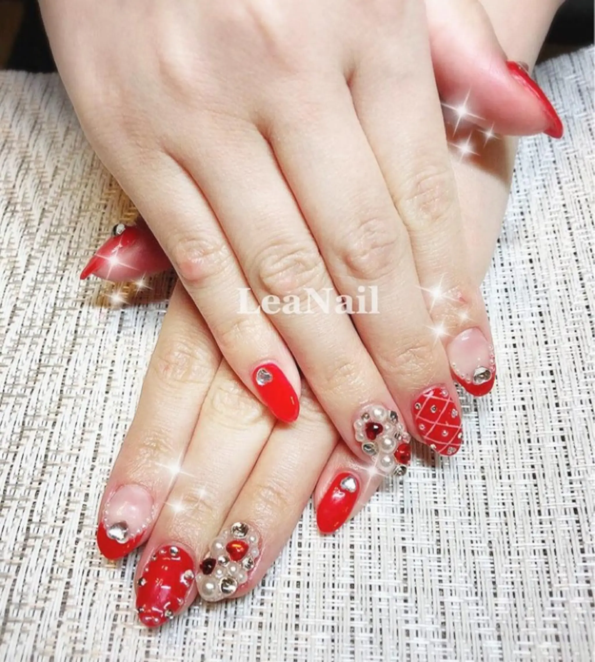 ネイル アートネイル 冬ネイル クリスマス Lea Nailのネイルデザイン
