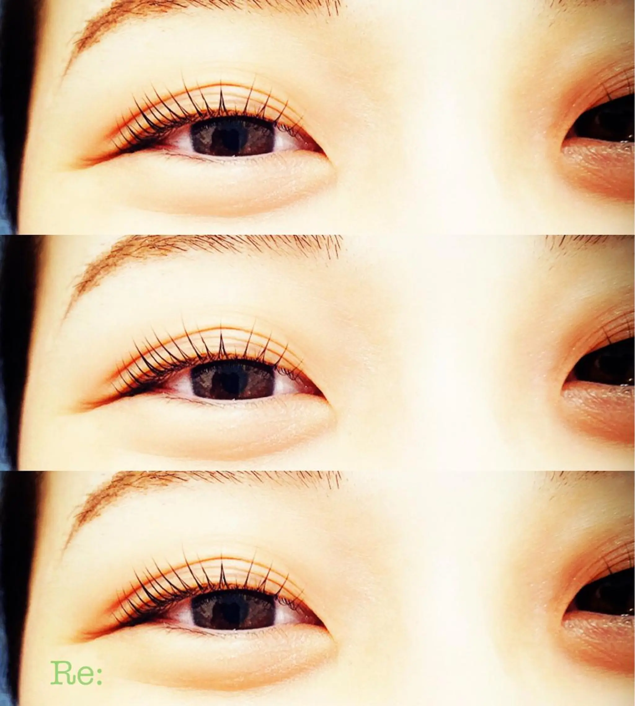 マツエク・マツパ フラットラッシュ 一重×まつ毛パーマ Lash Re：のマツエク・マツパデザイン