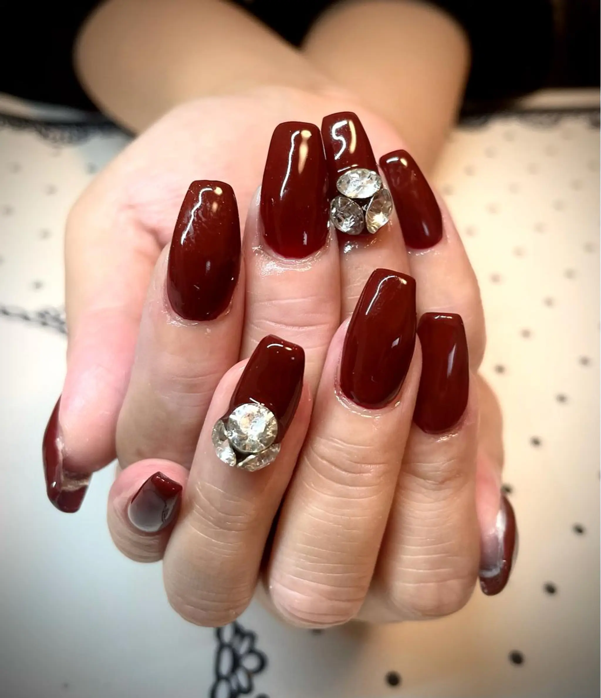 ネイル ストーンネイル nailist cocoのネイルデザイン