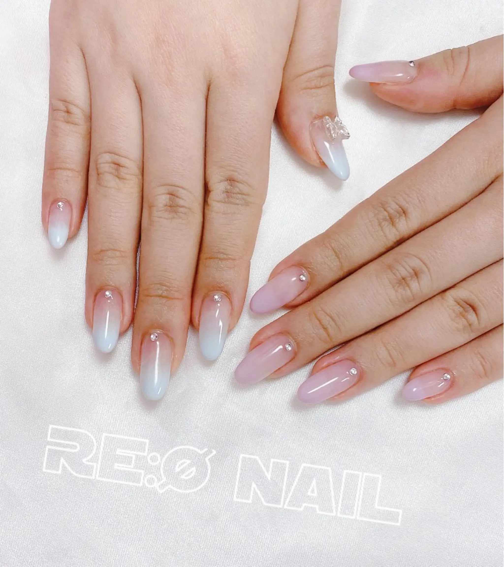 ネイル パープル ハンドネイル Re:Ø nail 🩵TSUJIのネイルデザイン