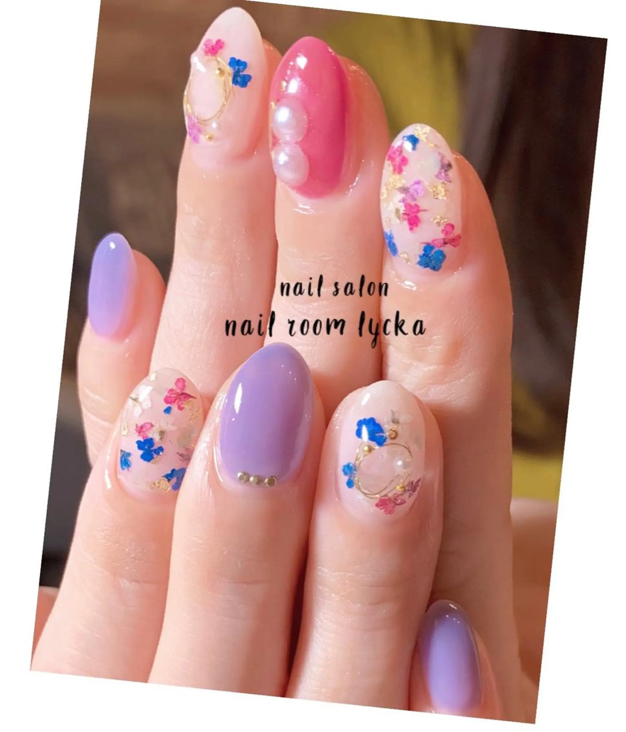 ネイル ﾈｲﾙﾙｰﾑﾘｯｶ 𝐦𝐚𝐲𝐮のネイルデザイン