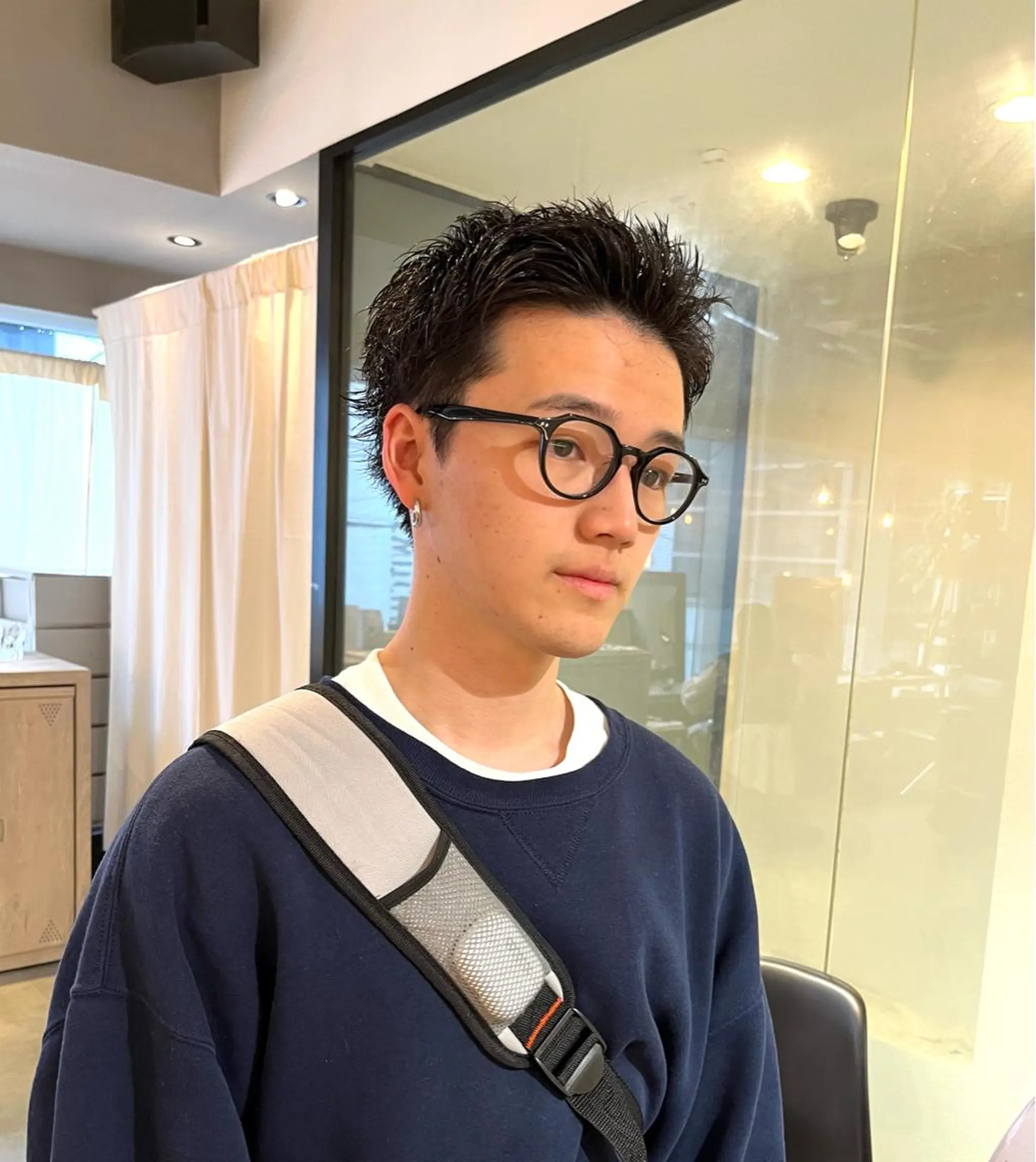 ショート メンズ カット ヘアカラー パーマ SCENEbyRAD helmのヘアスタイル