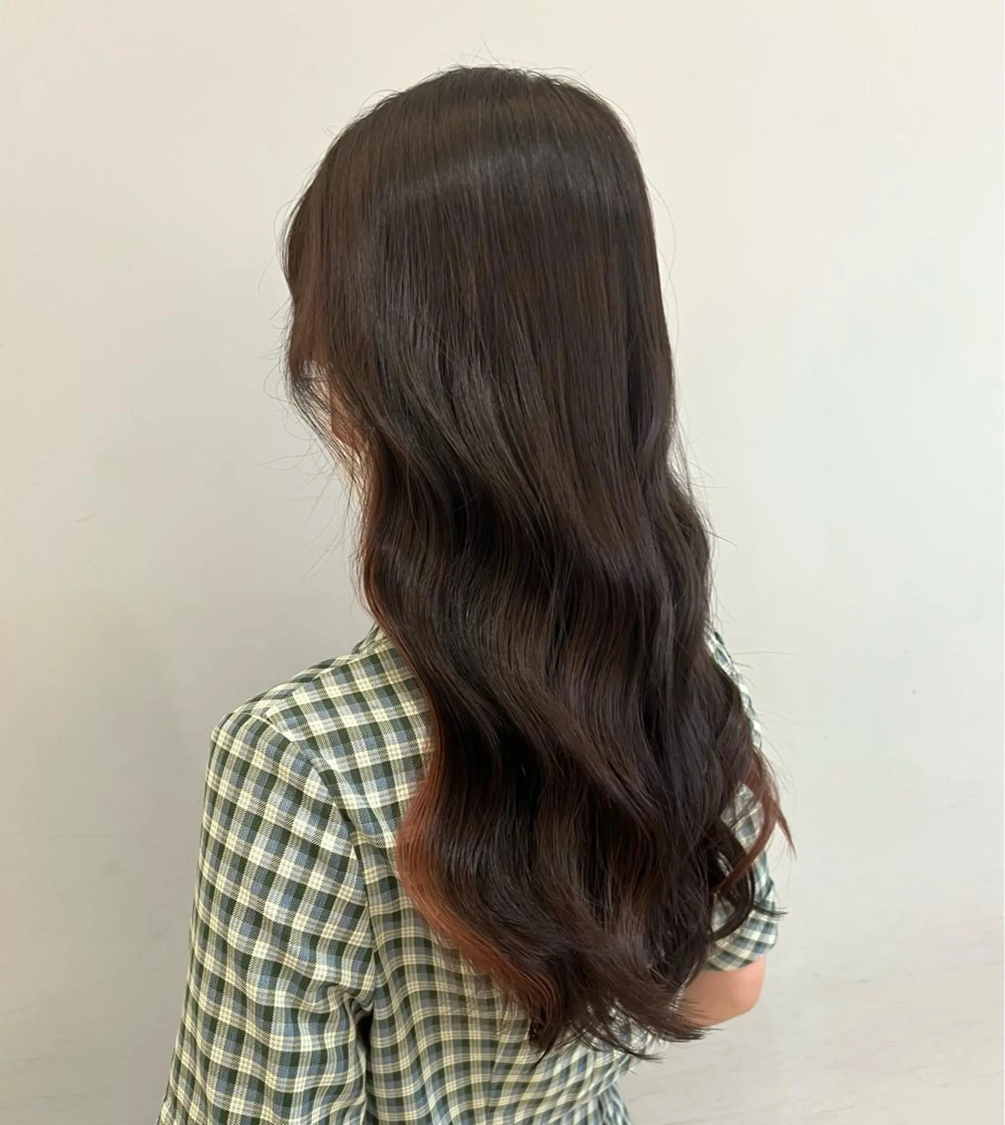 ロング カラー ブリーチ インナーカラー ブリーチなしカラー 【韓国艶カラー🎀】 添田 菜摘のヘアスタイル