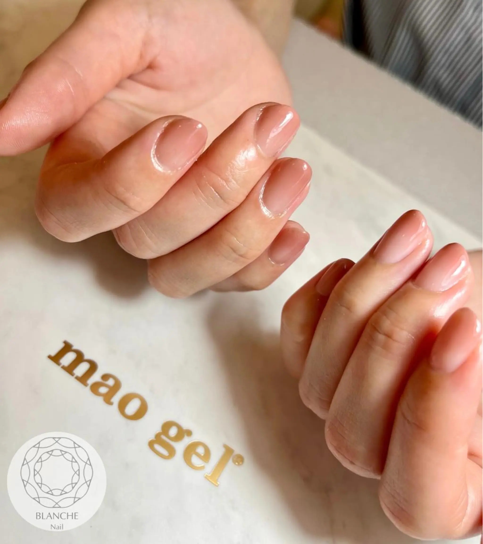 ネイル ジェルネイル オフィスネイル パラジェル シンプルネイル BLANCHE Nailのネイルデザイン