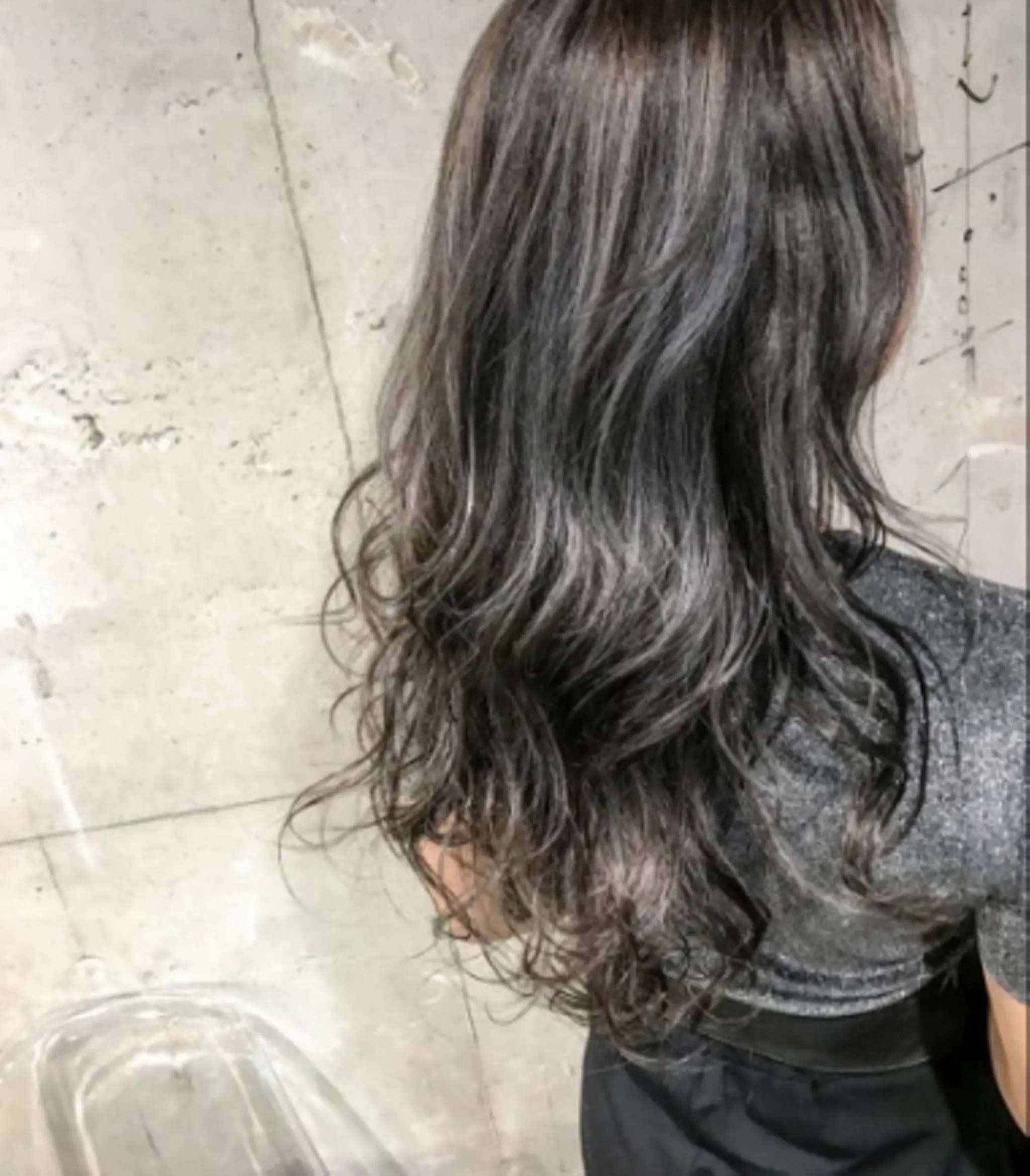 セミロング カラー パーマ ヘアアレンジ チビ編み込みエクステ シールEXどぅ〜すのヘアスタイル