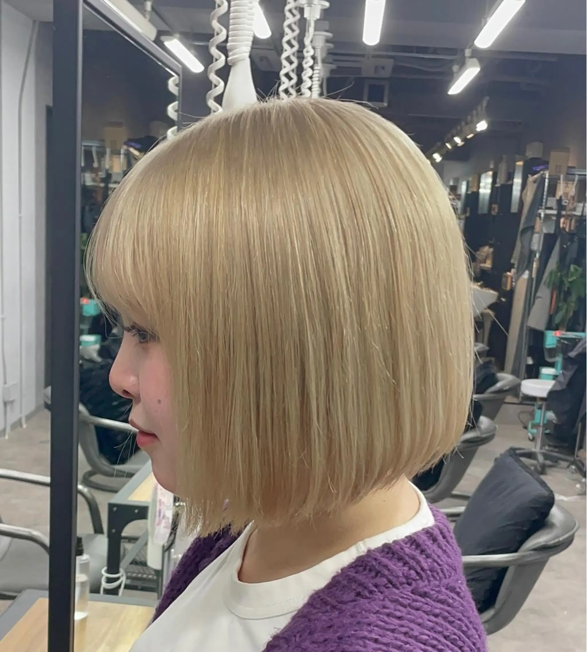 ショート カット ヘアカラー トリートメント 🌟ハイトーン/ボブ /RYOJU🌟のヘアスタイル