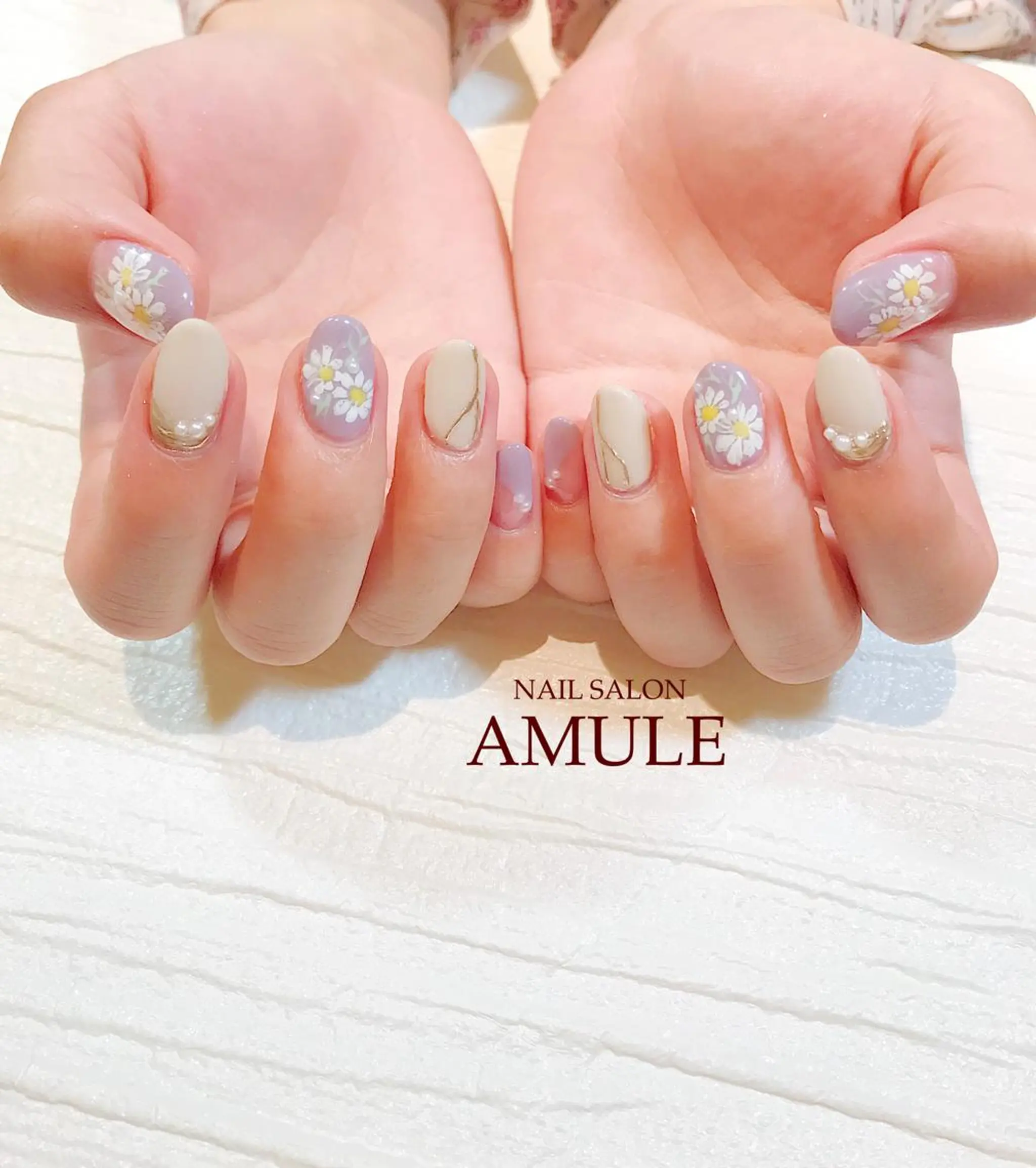 ネイル アートネイル ジェルネイル マットネイル ミラーネイル NAILSALON AMULEのネイルデザイン