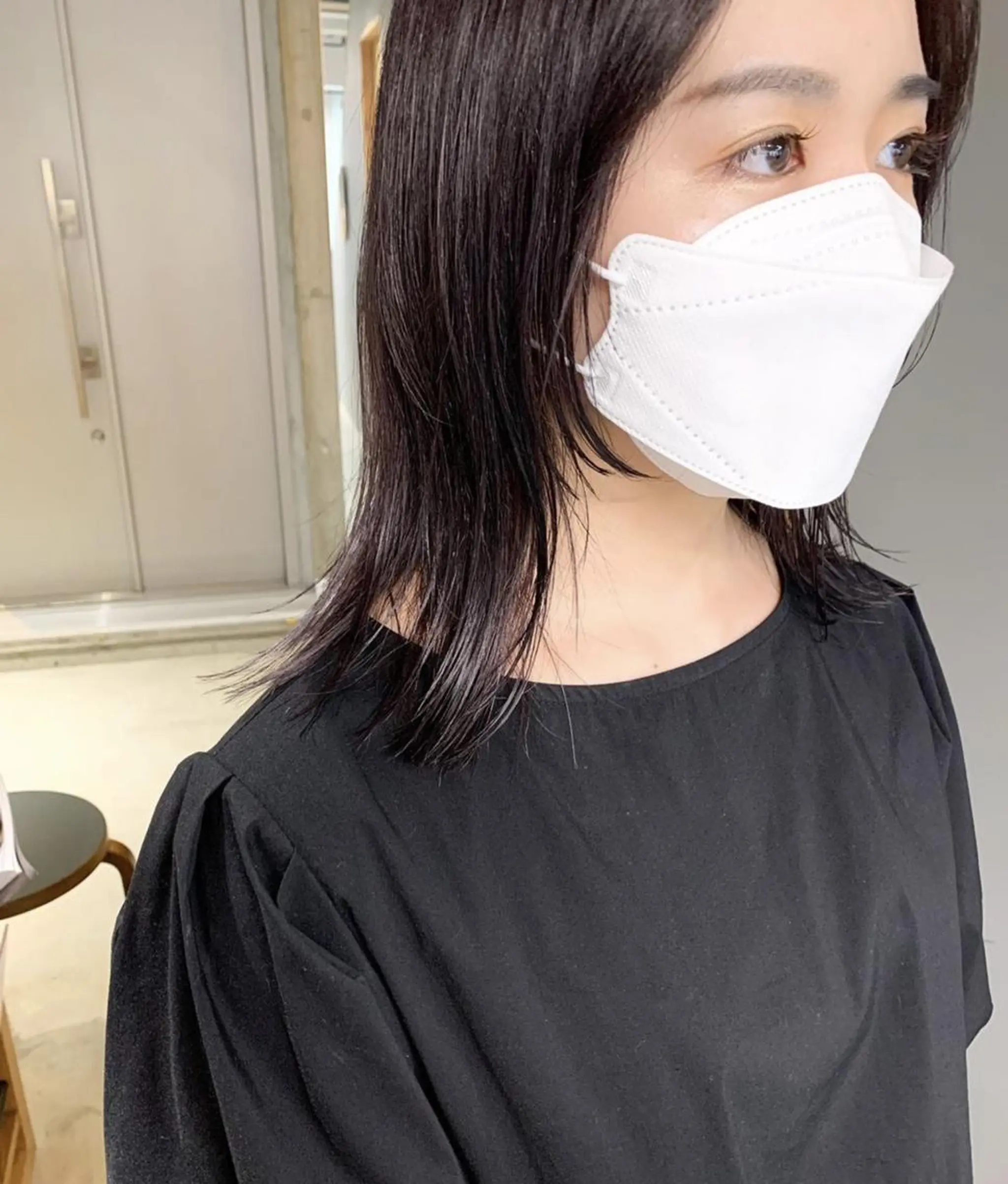 ミディアム カラー パーマ ミディアムパーマ バレイヤージュ ダブルカラー グラデーションカラー ハイライトカラー CEINE PATHのヘアスタイル