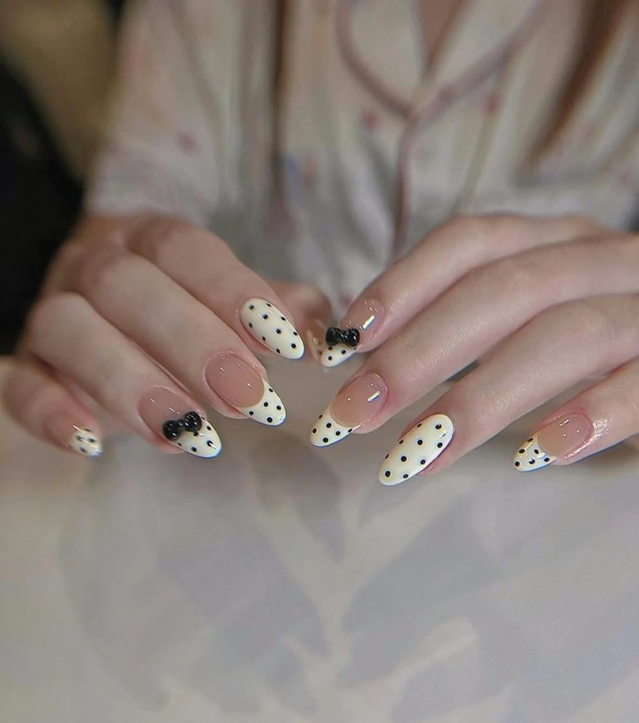 ネイル アニマル柄 ボルドー ジェルネイル ニュアンスネイル パラジェル MaiBeauty HaNaのネイルデザイン