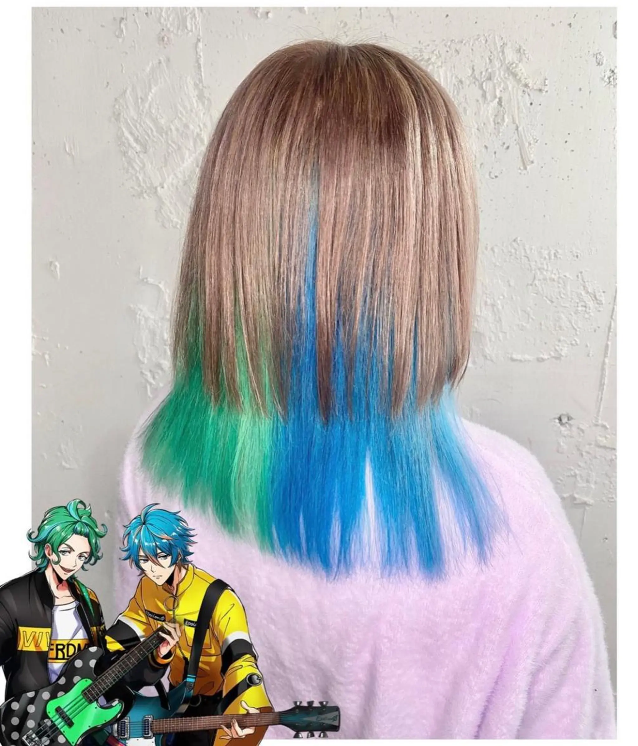 ミディアム カラー GARU-ガル-所属・TSUNO🦖 派手髪/オタク美容師のヘアスタイル