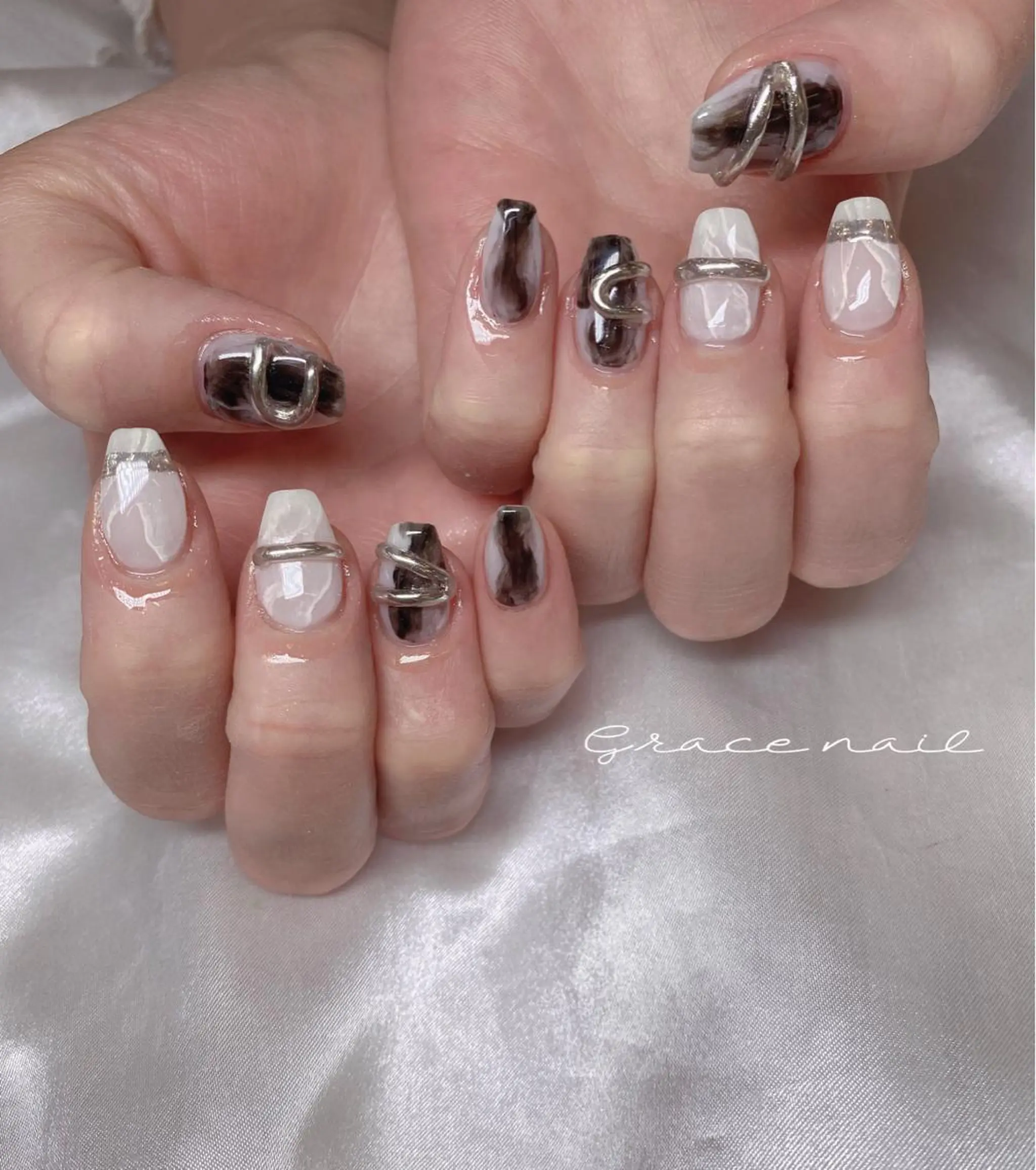 ネイル ハンドネイル ☆*｡Grace Nail｡*☆のネイルデザイン