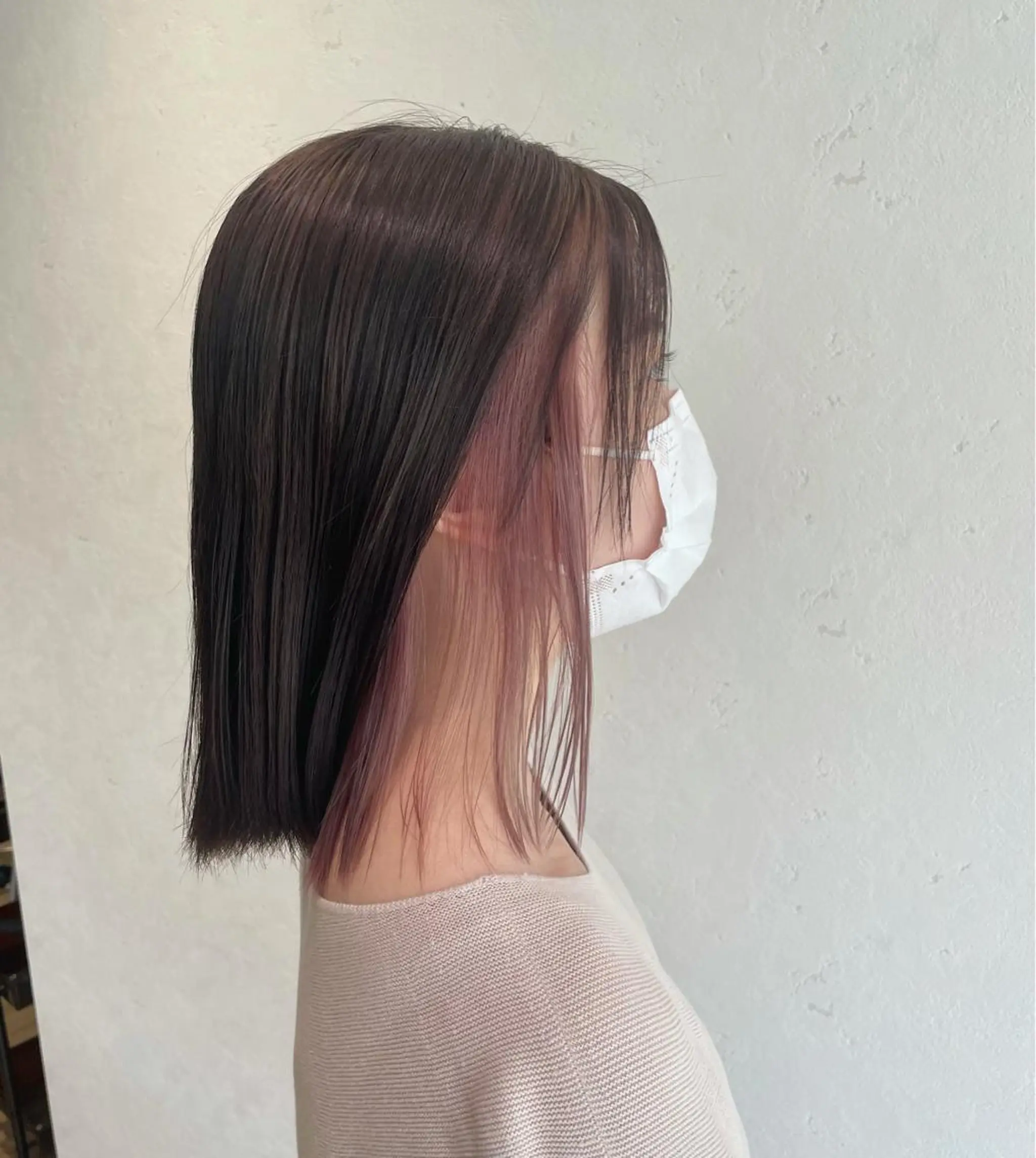 ミディアム ヘアカラー 前田 菜奈子のヘアスタイル