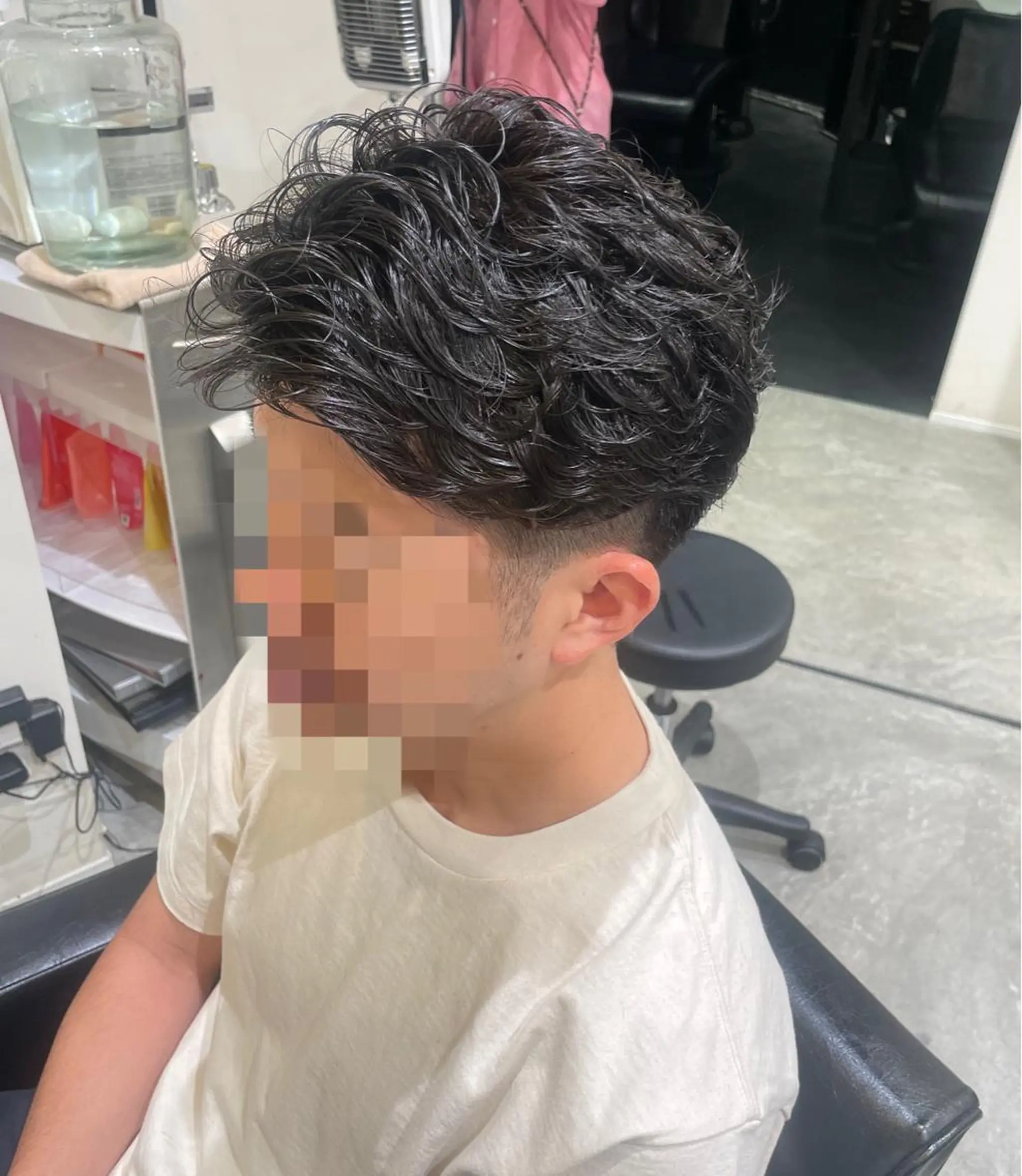 パーマ メンズ カット ヘッドスパ MOURI CHISATOのヘアスタイル