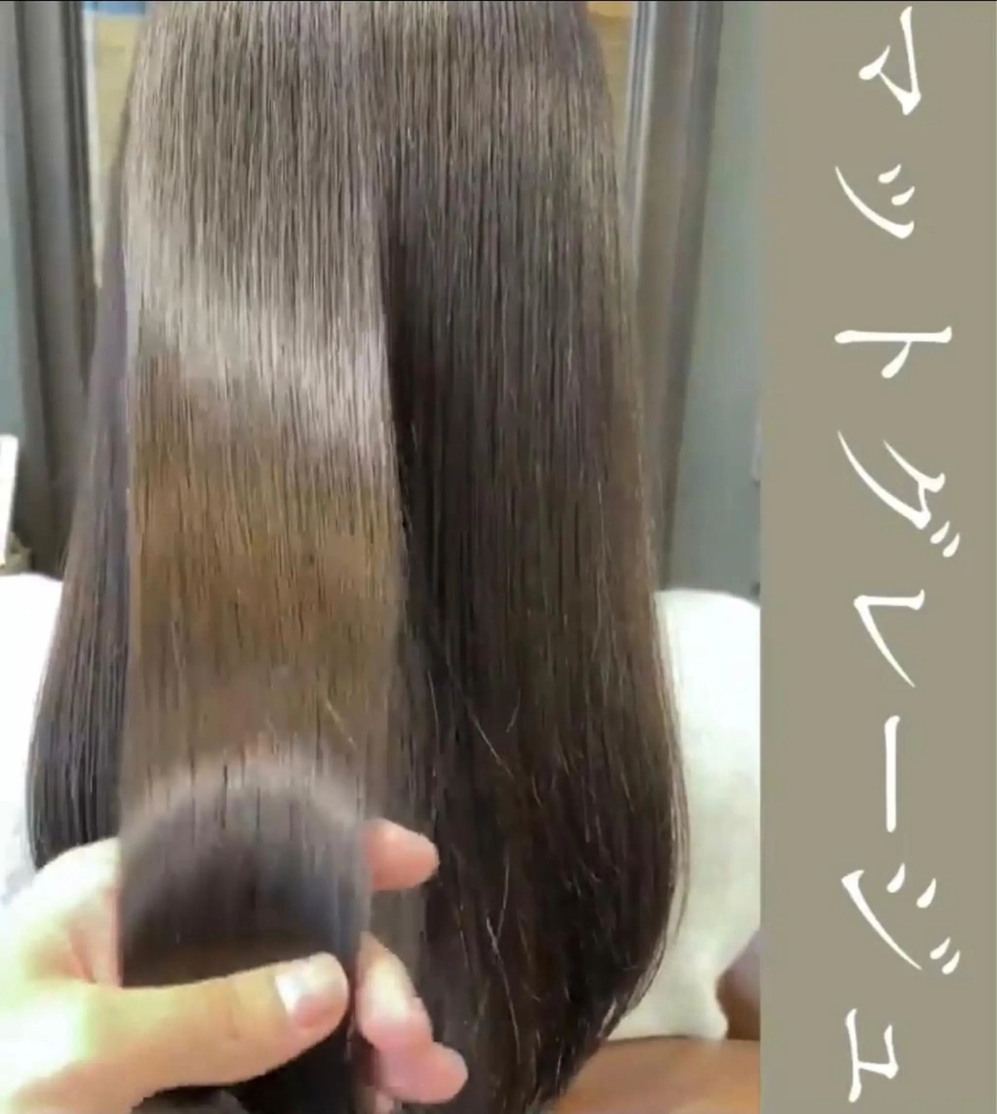 ロング カラー グレージュ 比嘉 翼のヘアスタイル